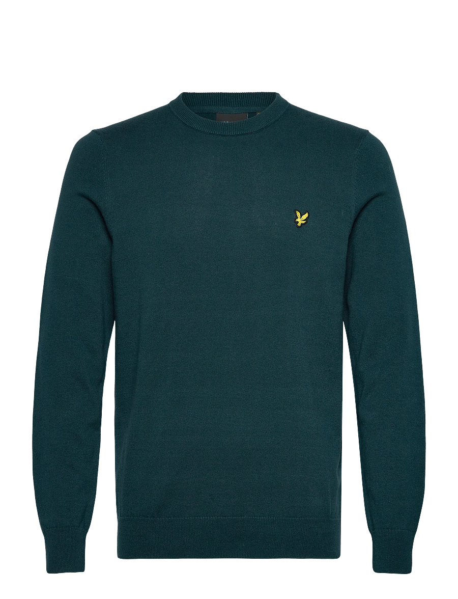Lyle & Scott - Cotton Crew Neck Jumper - rundhalsad - y066 rich teal - 1