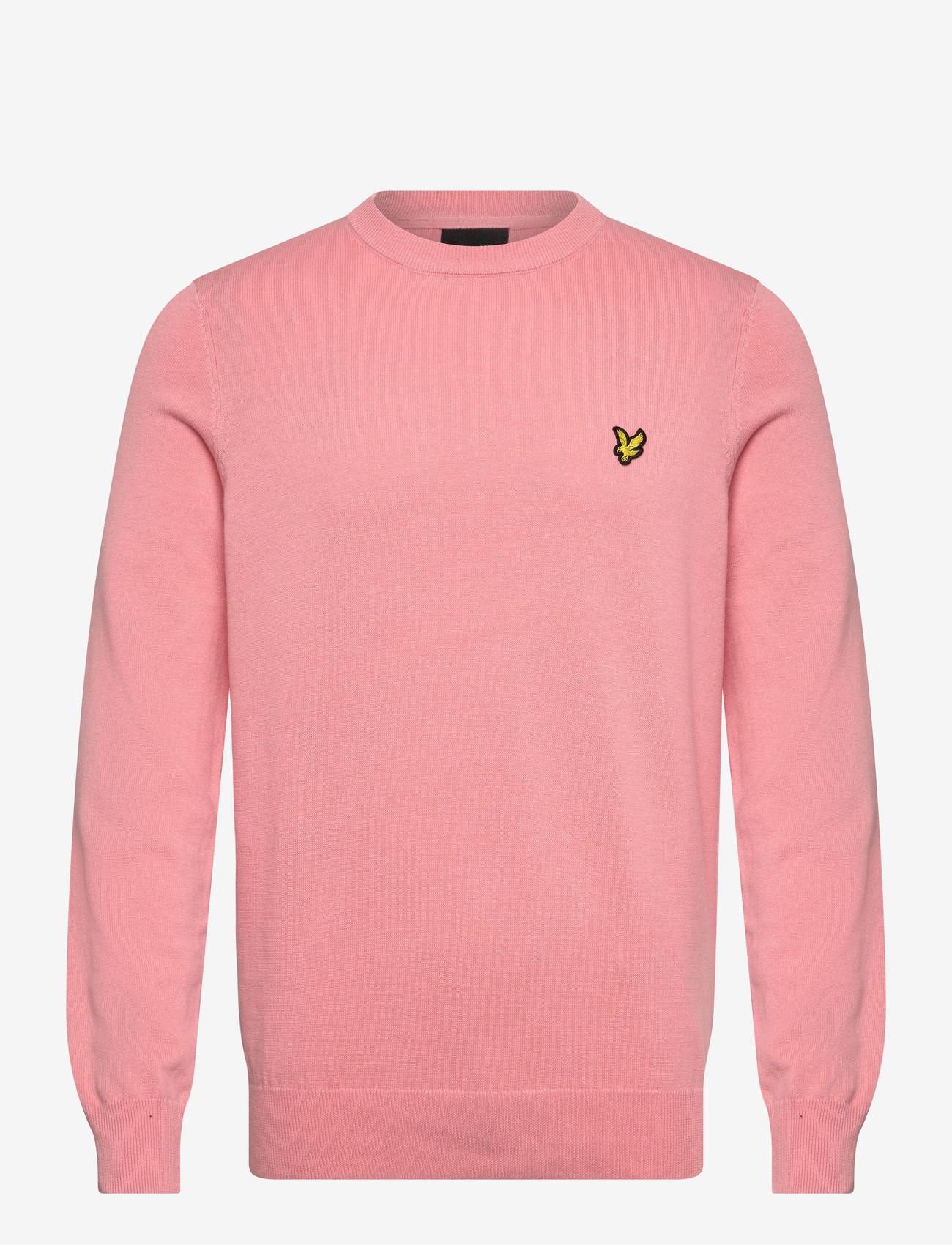 Lyle & Scott - Cotton Crew Neck Jumper - rund hals - y120 pink grapefruit - 1