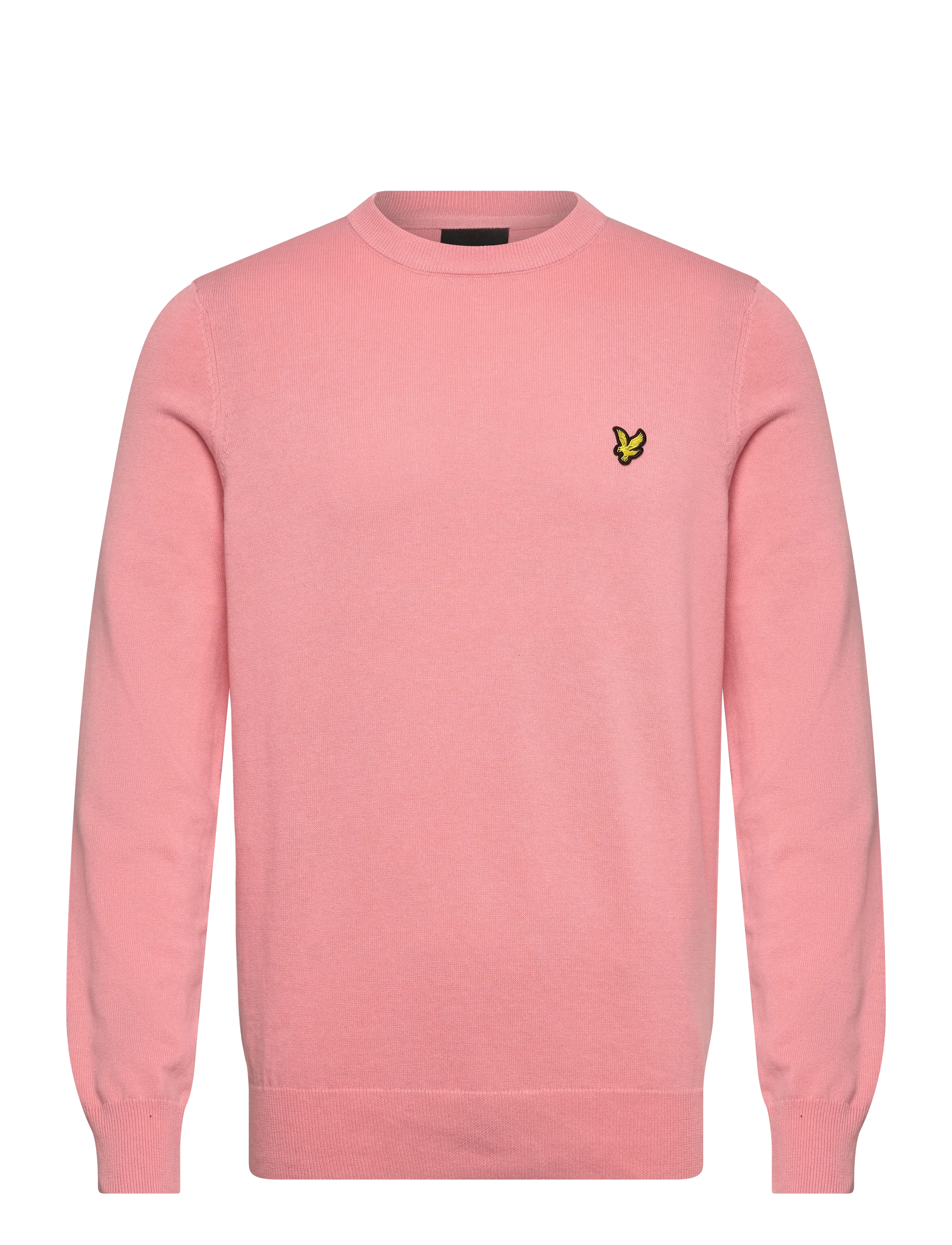 Lyle & Scott Cotton Crew Neck Jumper - Stickat - Y120 PINK GRAPEFRUIT / pink/rose