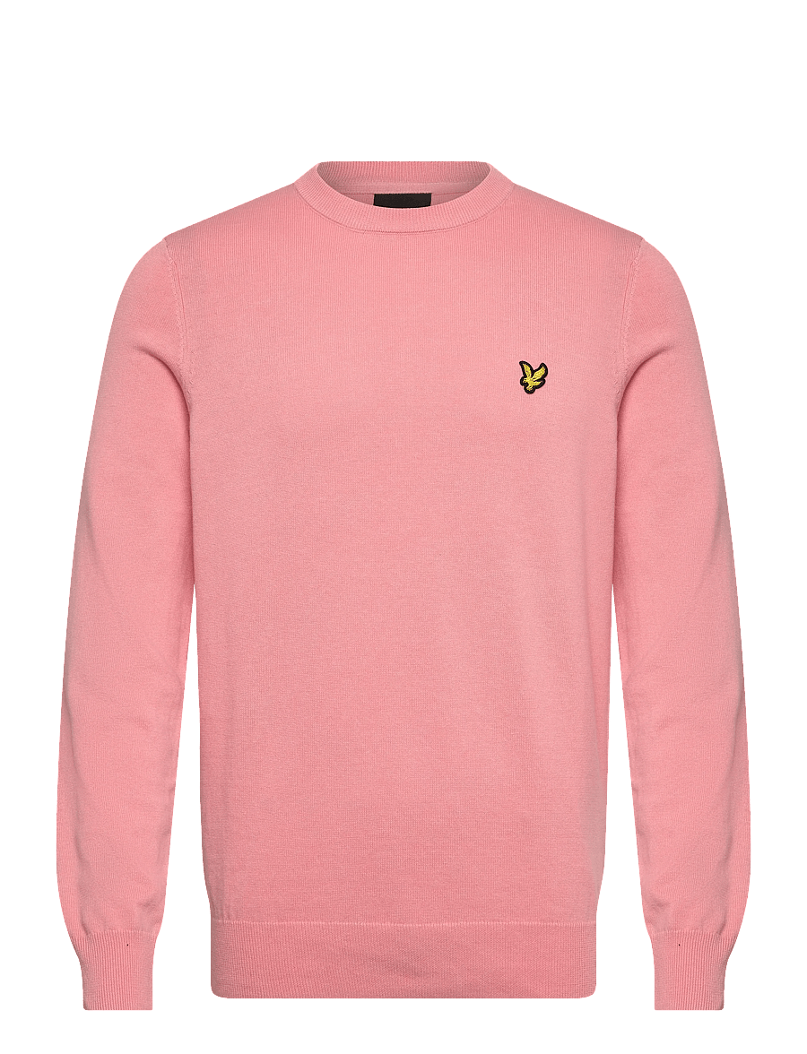 Lyle & Scott - Cotton Crew Neck Jumper - rundhals - y120 pink grapefruit - 1