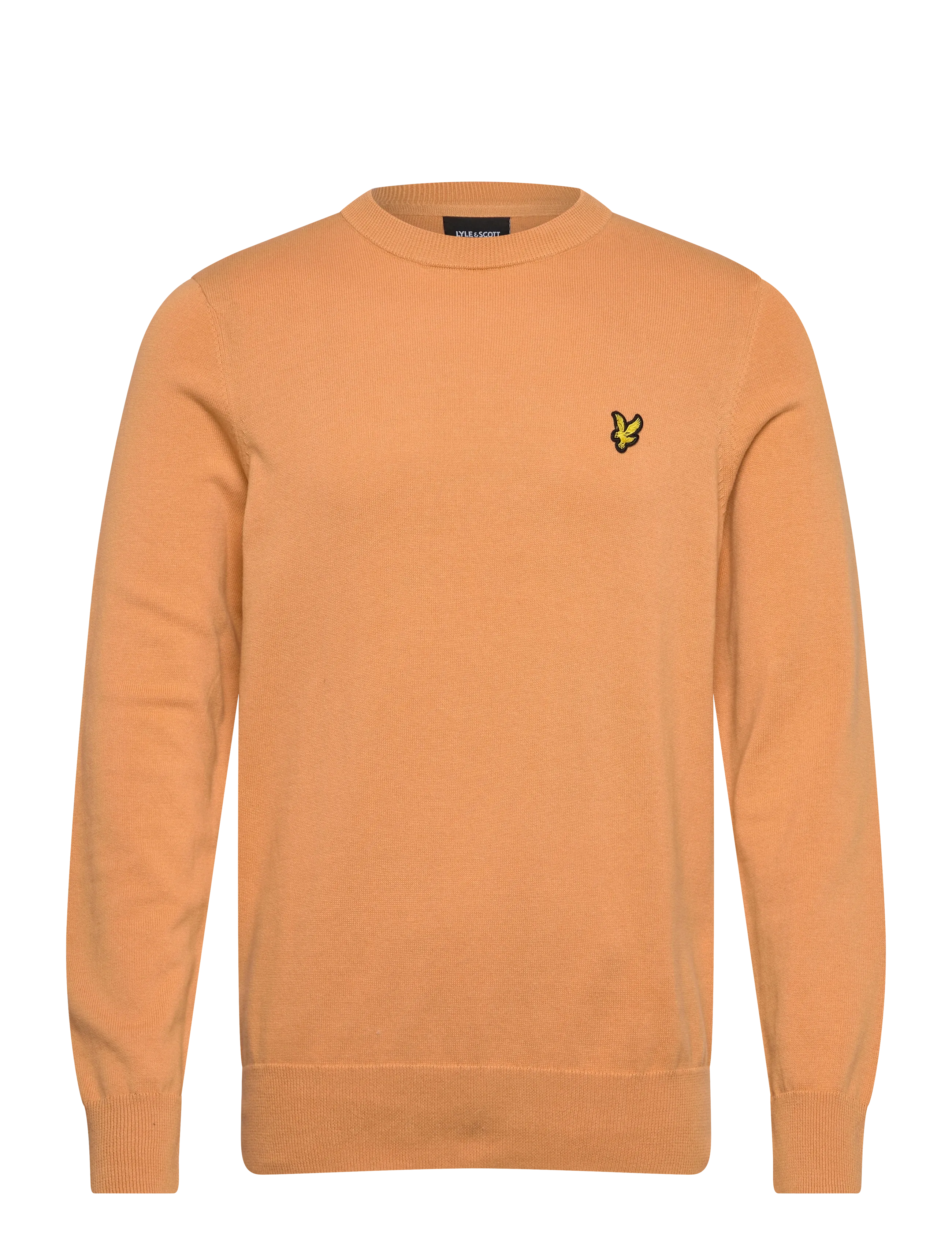 Lyle & Scott Cotton Crew Neck Jumper - Rundhalsad - Y122 HONEYCOMB / orange