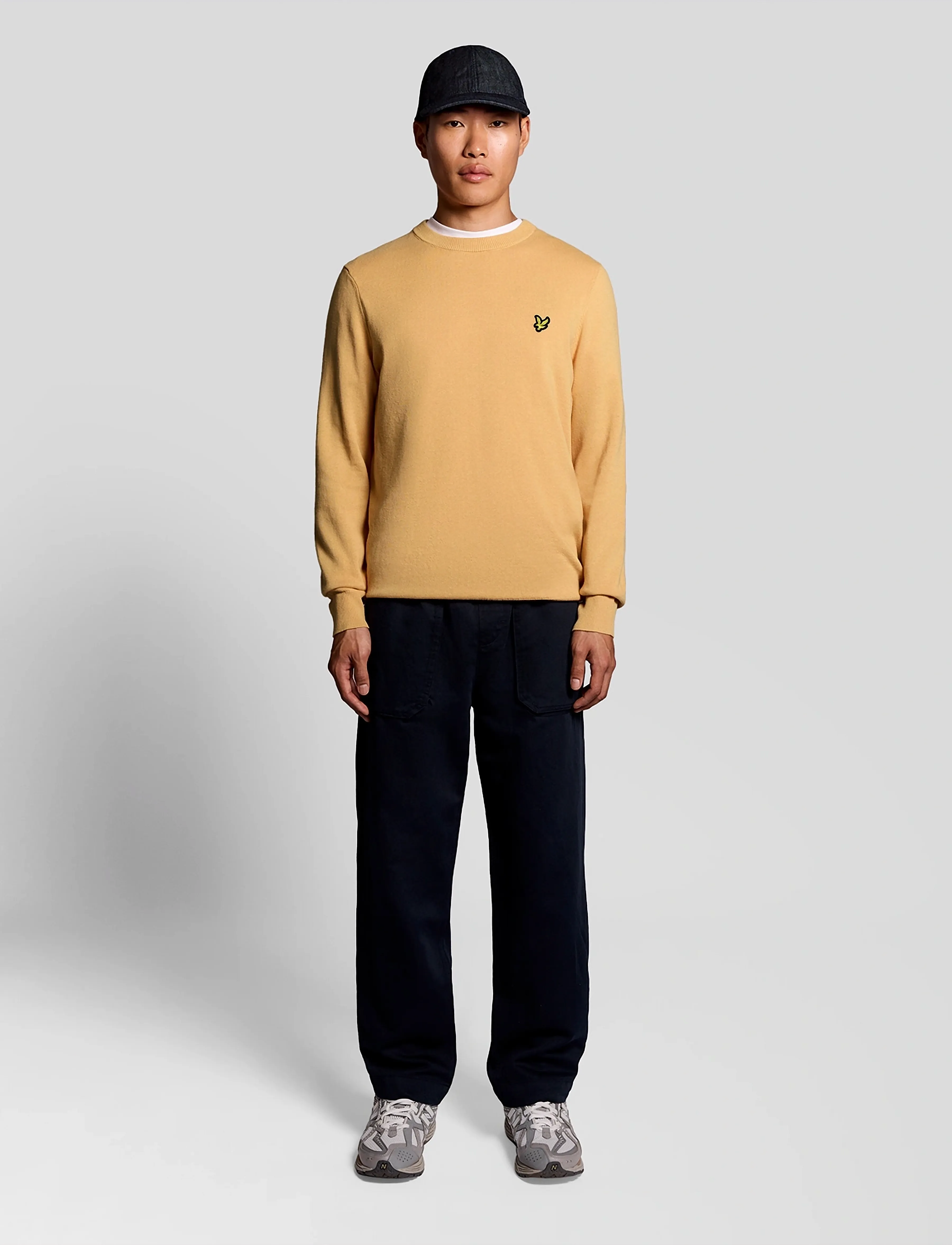 Lyle & Scott - Cotton Crew Neck Jumper - round necks - y122 honeycomb - 4