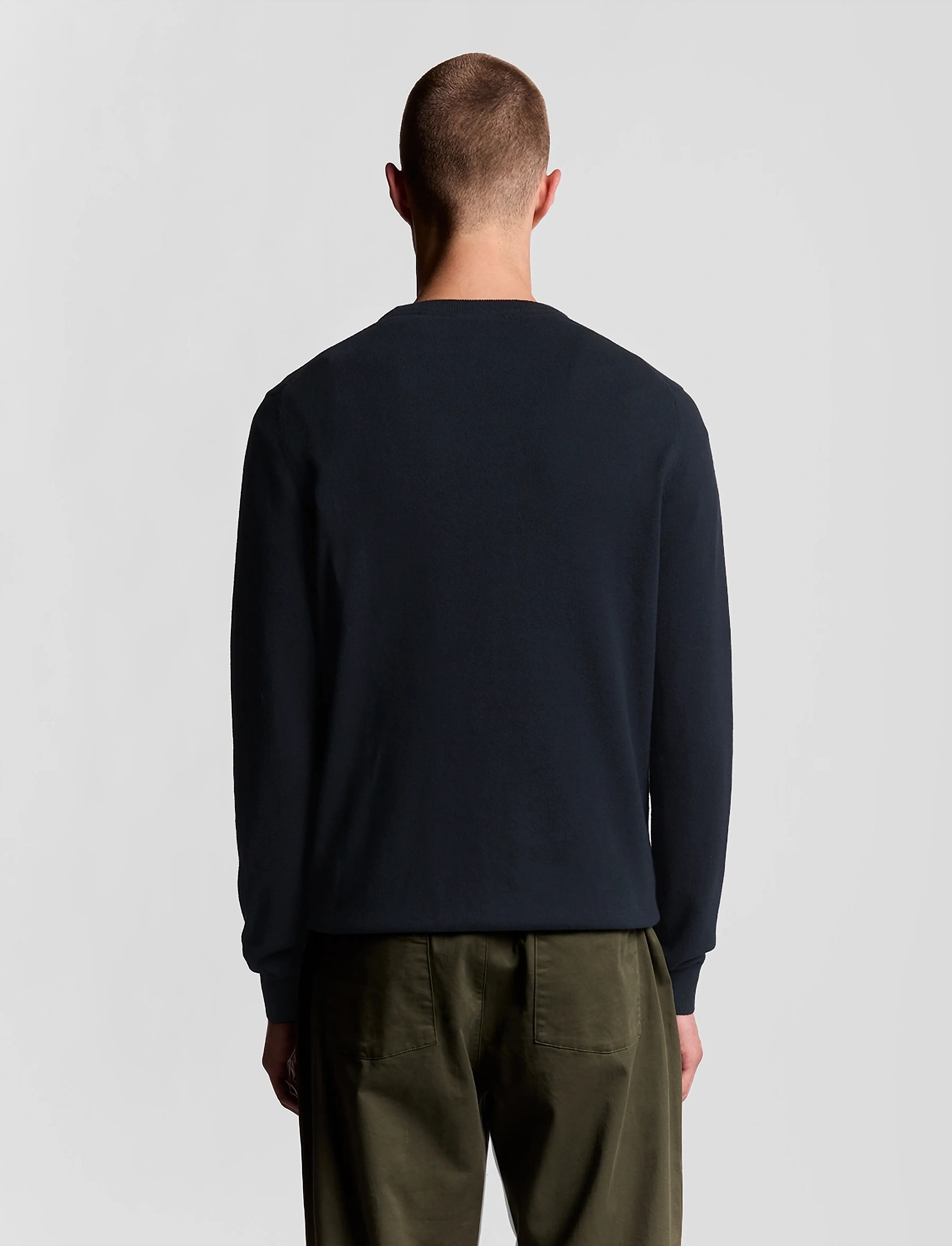 Lyle & Scott - Cotton Crew Neck Jumper - rundhalsad - z271 dark navy - 3