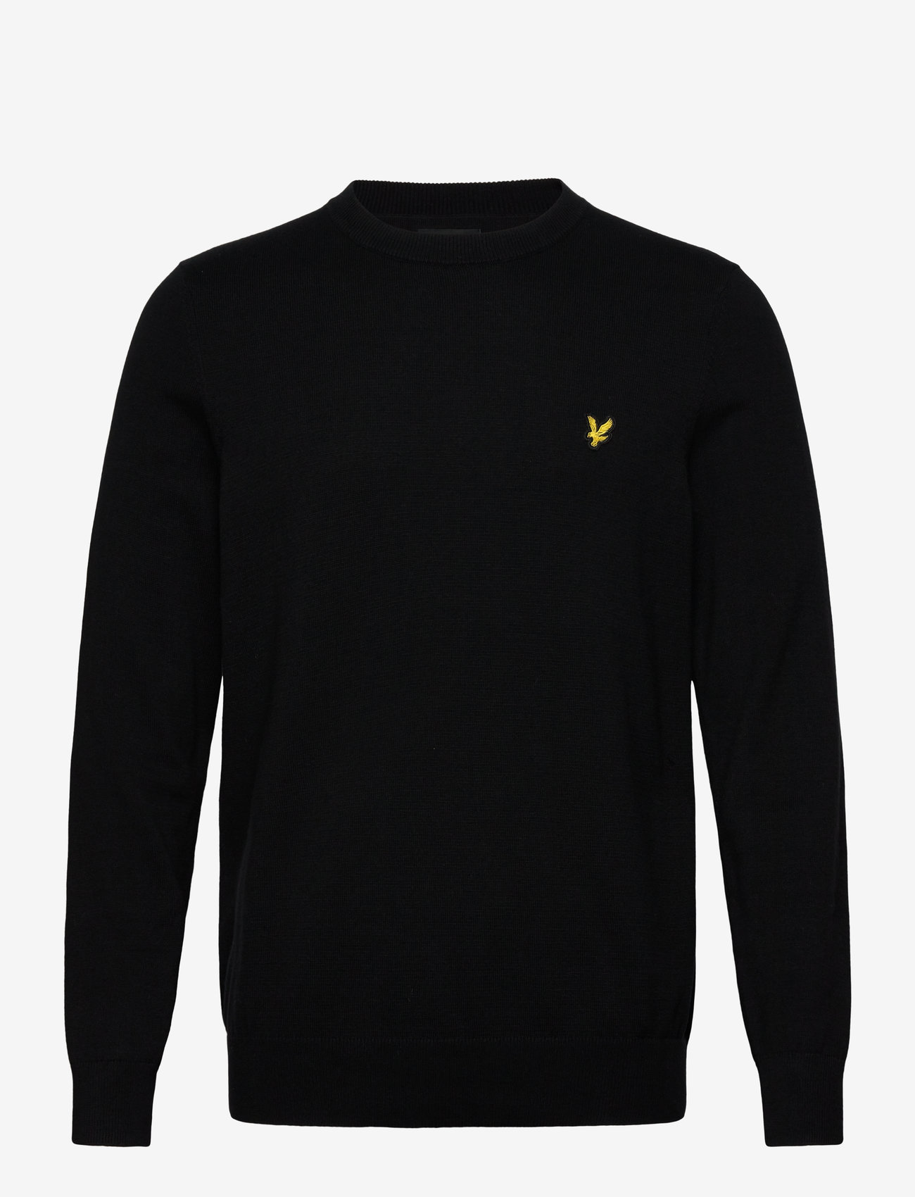 Lyle & Scott - Cotton Crew Neck Jumper - rund hals - z865 jet black - 1