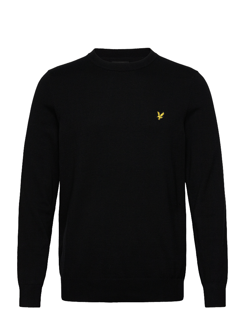 Lyle & Scott - Cotton Crew Neck Jumper - rund hals - z865 jet black - 1