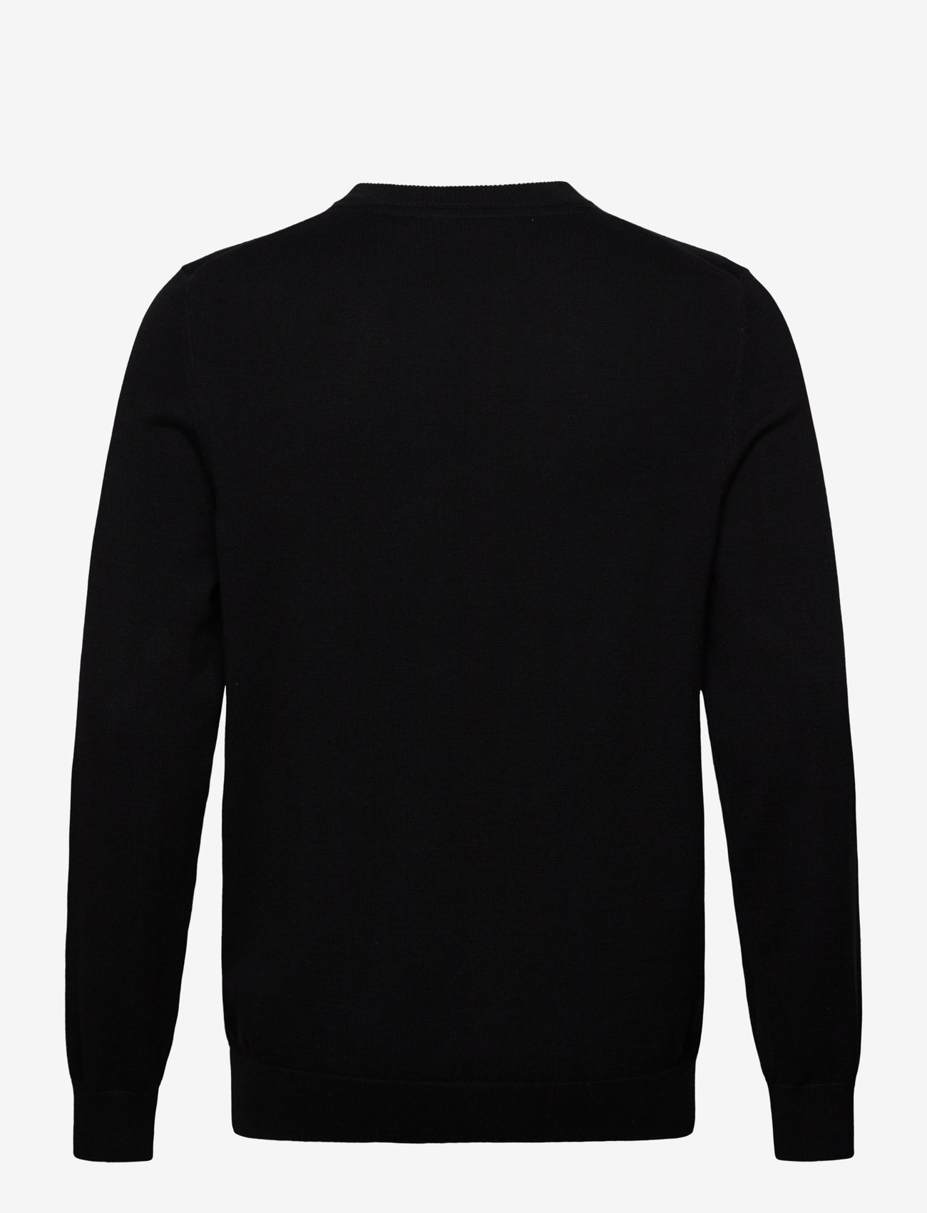 Lyle & Scott - Cotton Crew Neck Jumper - rund hals - z865 jet black - 2