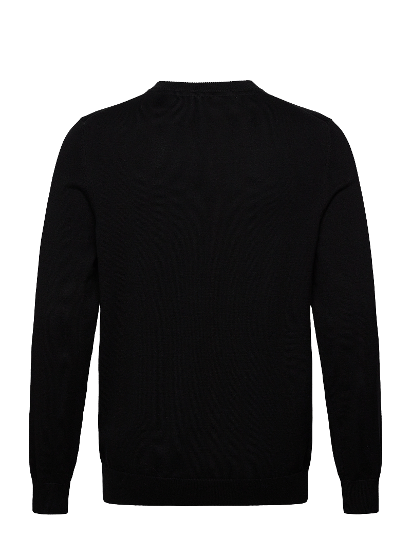 Lyle & Scott - Cotton Crew Neck Jumper - rund hals - z865 jet black - 2