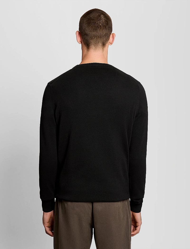 Lyle & Scott - Cotton Crew Neck Jumper - rund hals - z865 jet black - 3
