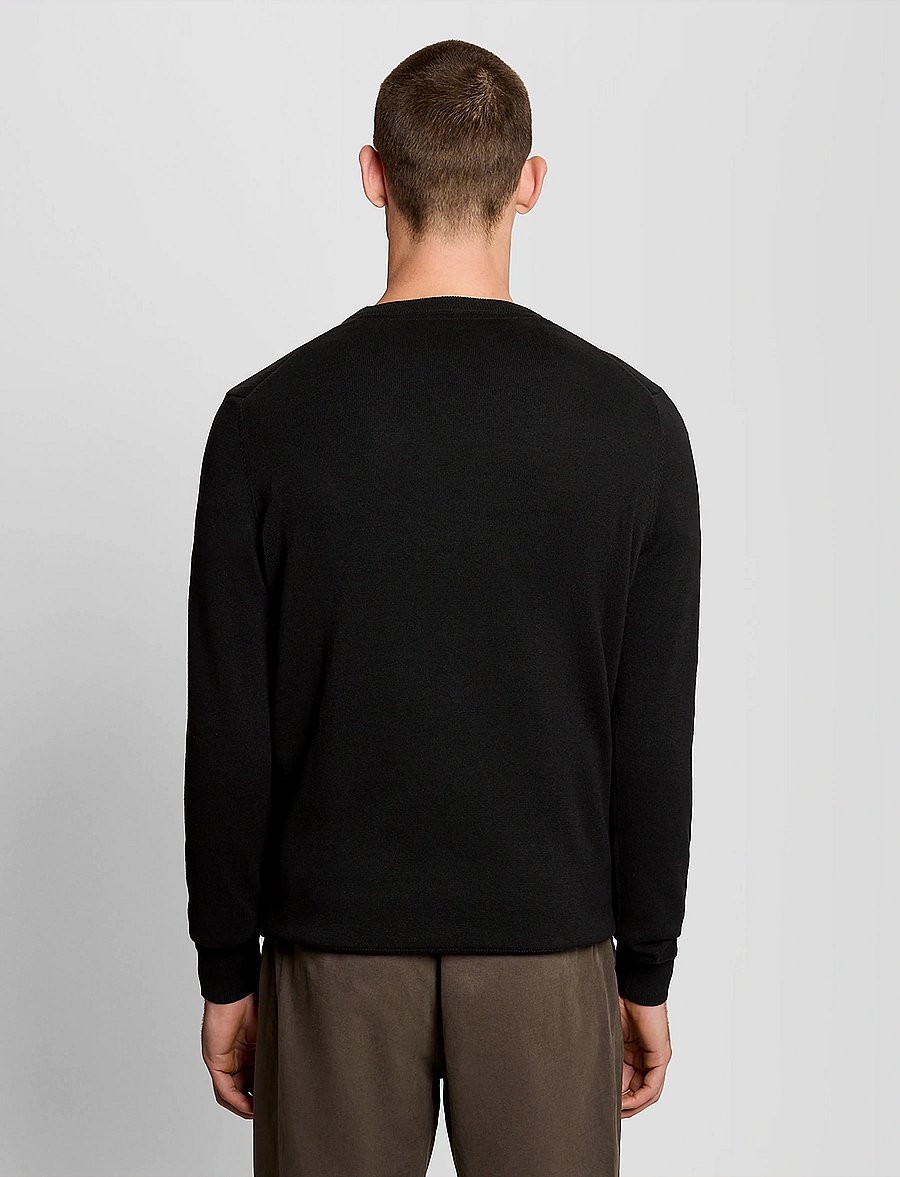 Lyle & Scott - Cotton Crew Neck Jumper - rundhals - z865 jet black - 3