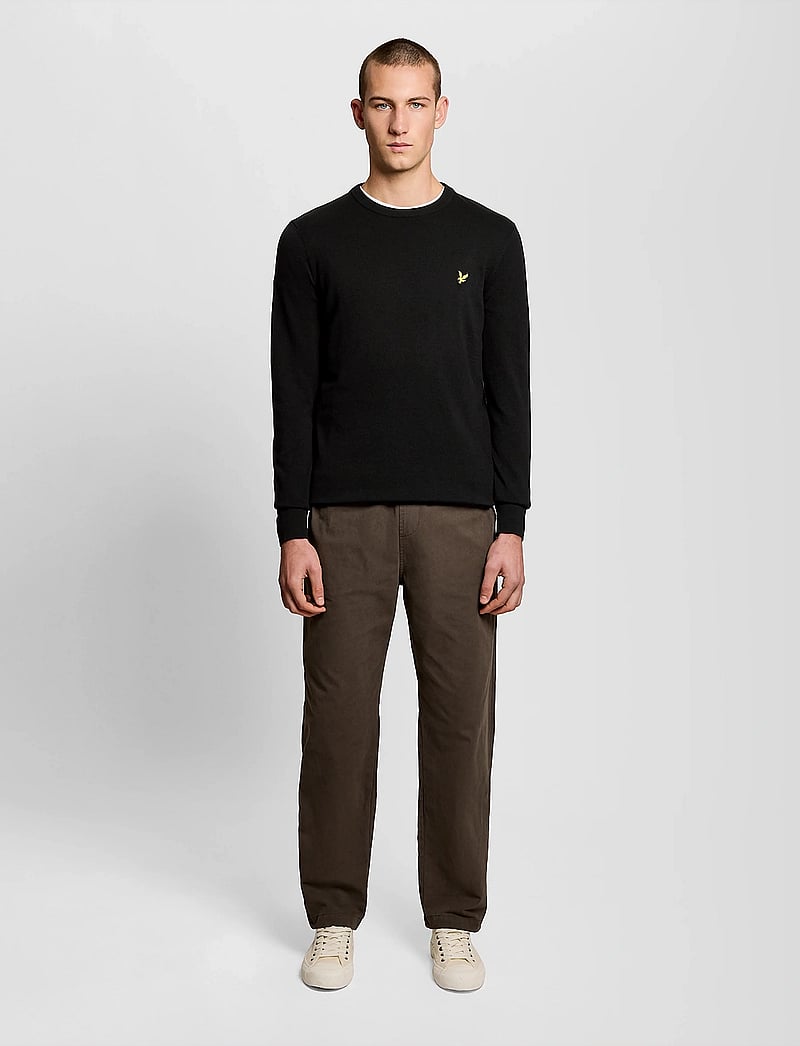 Lyle & Scott - Cotton Crew Neck Jumper - rund hals - z865 jet black - 5