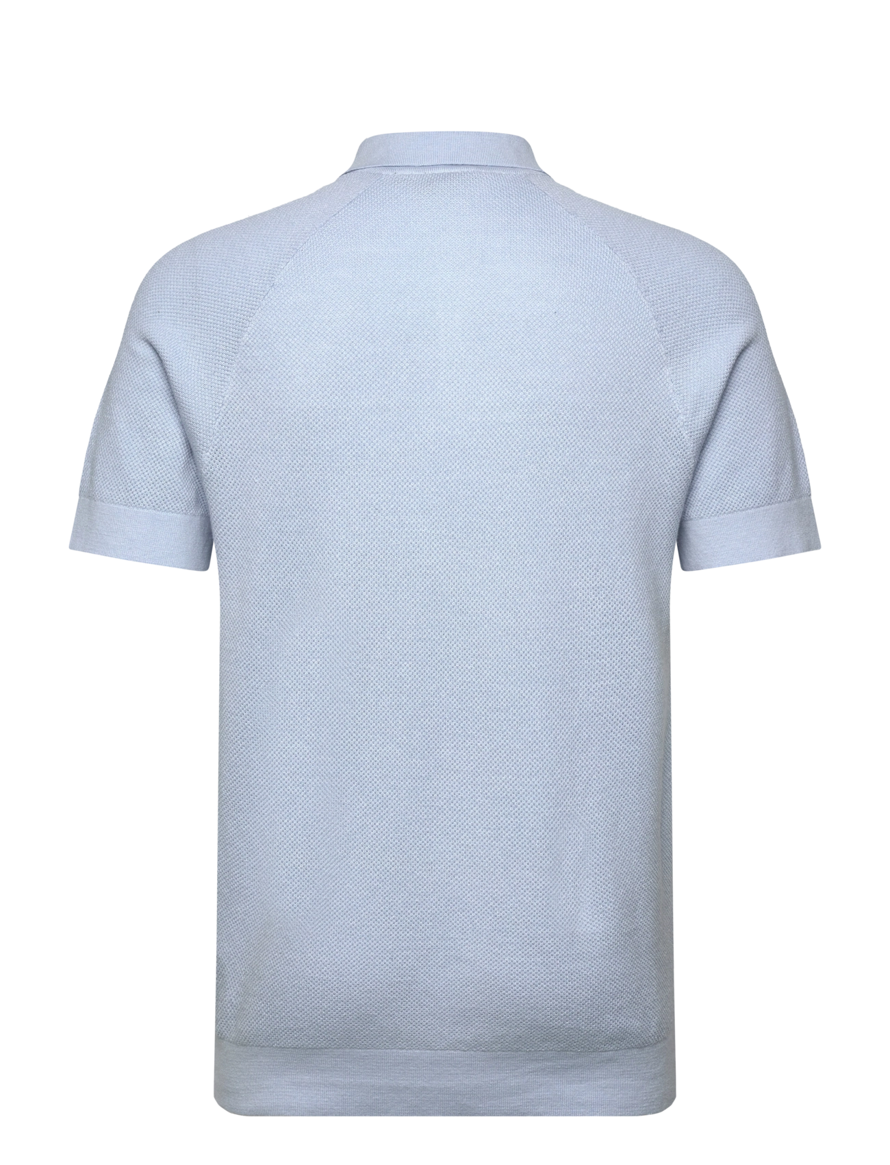 Lyle & Scott - Linen Blend Knitted Polo - herren - w487 light blue - 2