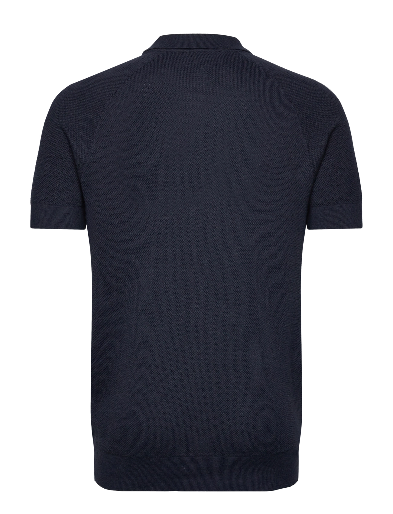 Lyle & Scott - Linen Blend Knitted Polo - gestrickte polohemden - z271 dark navy - 2