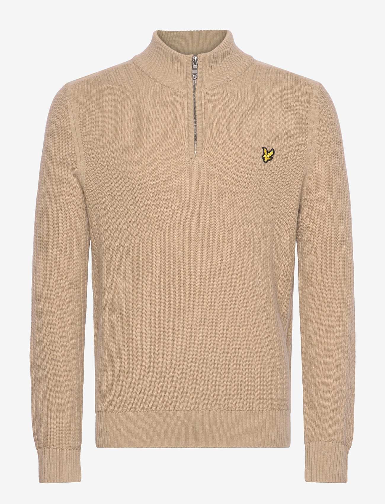 Lyle & Scott - Ribbed Quarter Zip Jumper - half zip-tröjor - z151 stone - 1