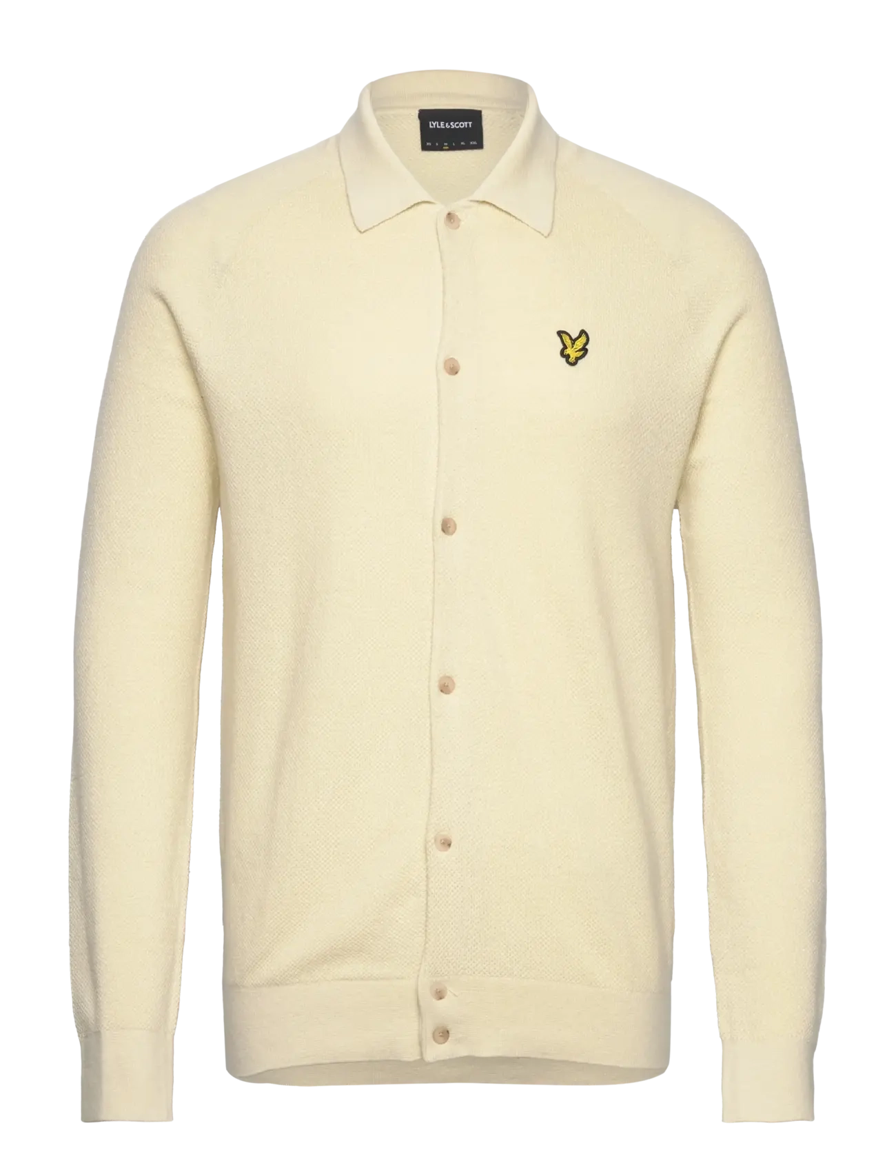 Lyle & Scott - Linen Blend Knitted Shirt - cardigans - x588 luna - 1