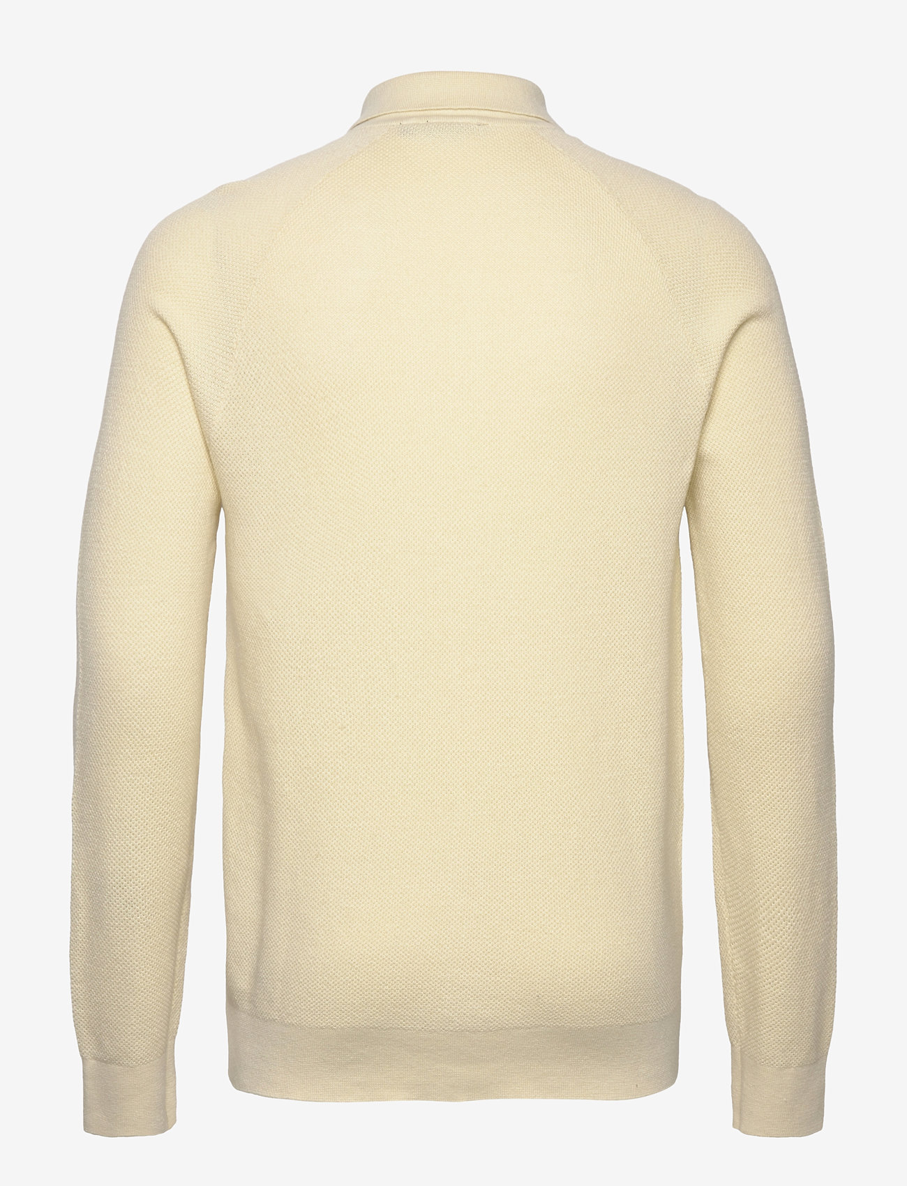 Lyle & Scott - Linen Blend Knitted Shirt - koftor - x588 luna - 2