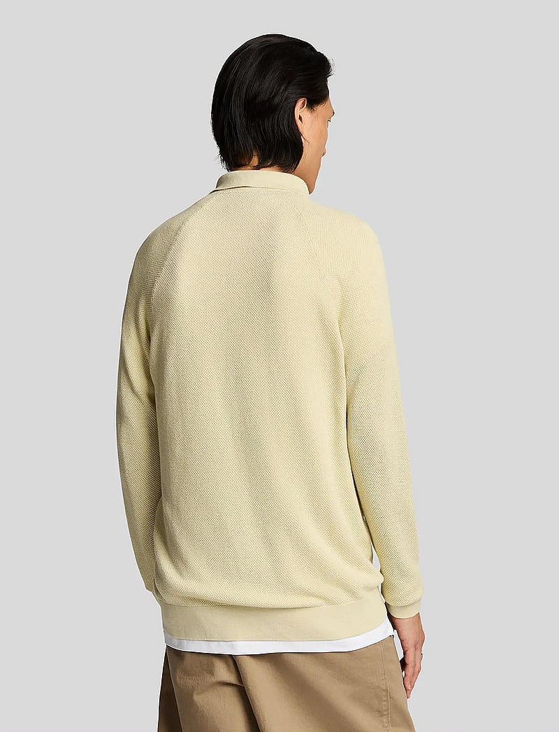Lyle & Scott - Linen Blend Knitted Shirt - cardigans - x588 luna - 3