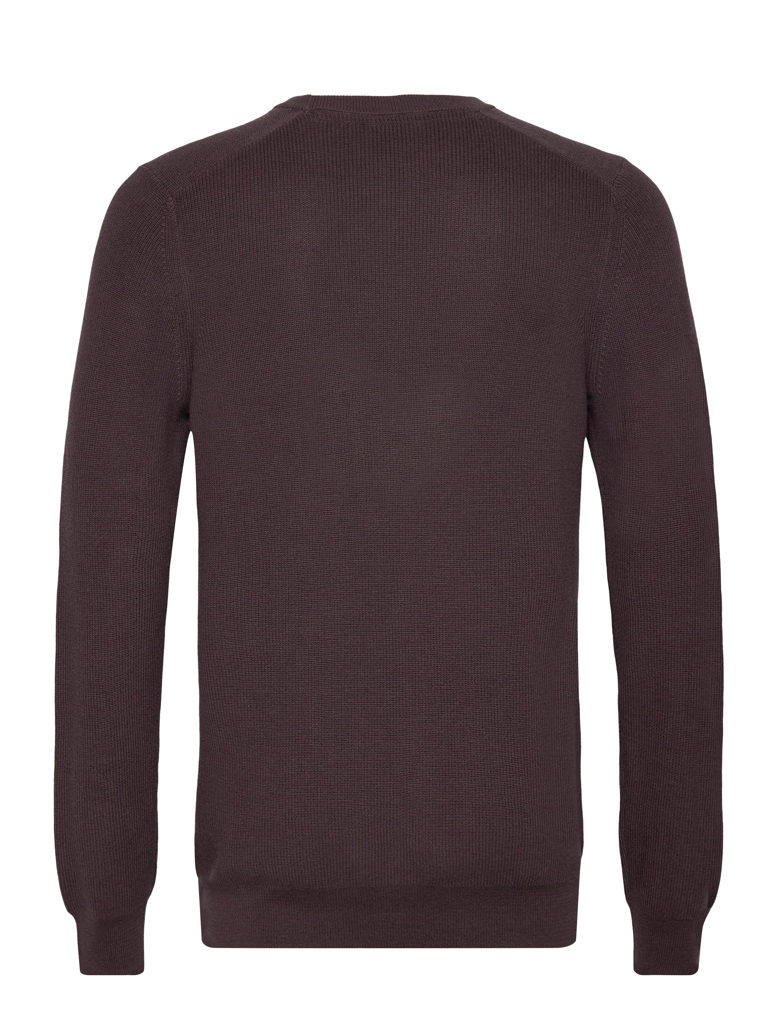 Lyle & Scott - Engineered Rib Crew Neck - kudumid - x863 espresso - 2