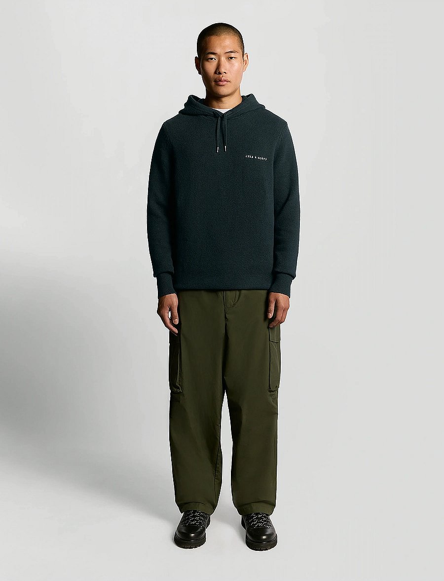 Lyle & Scott - Script Knitted Hoodie - kapuzenpullover - z271 dark navy - 4