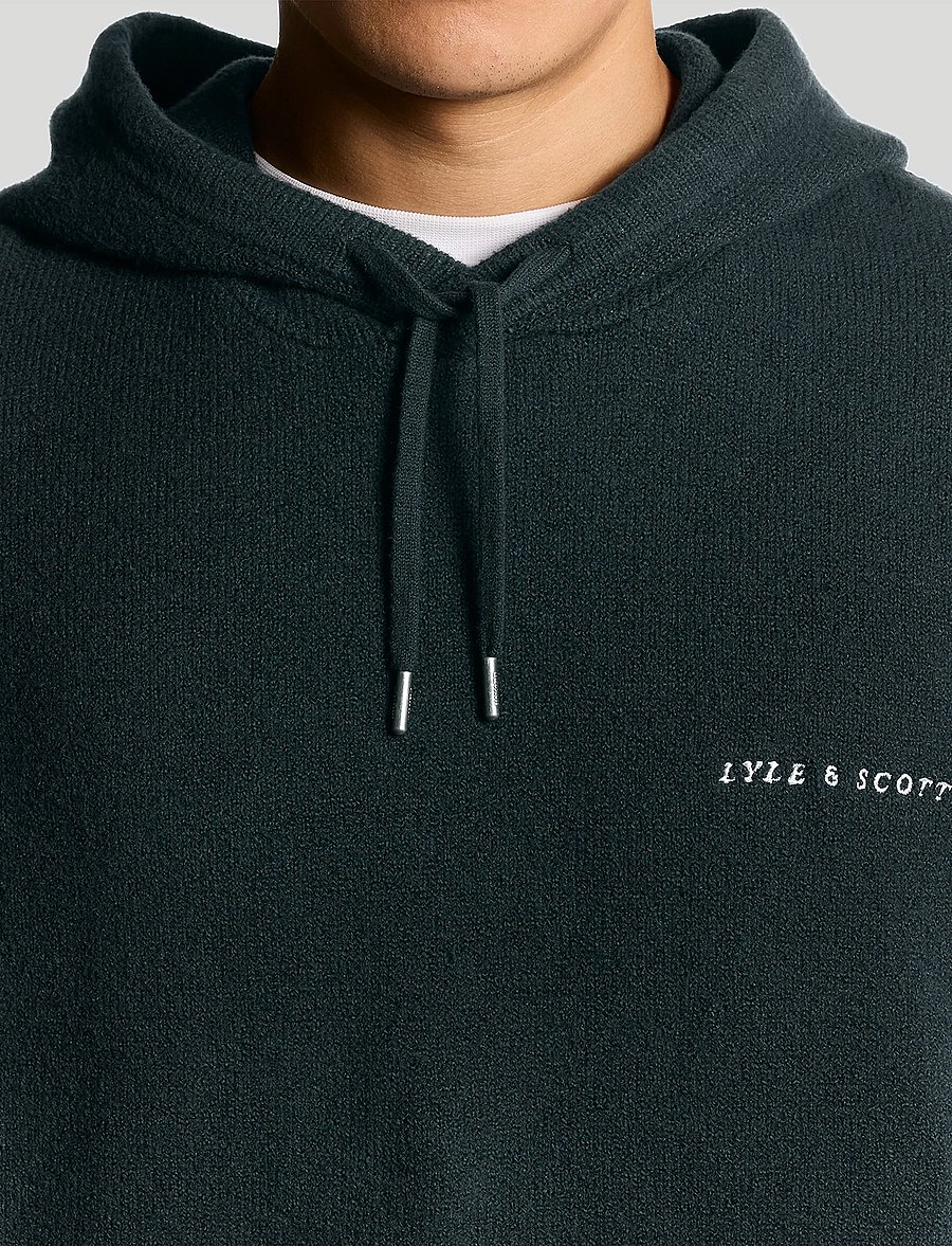 Lyle & Scott - Script Knitted Hoodie - kapuzenpullover - z271 dark navy - 5