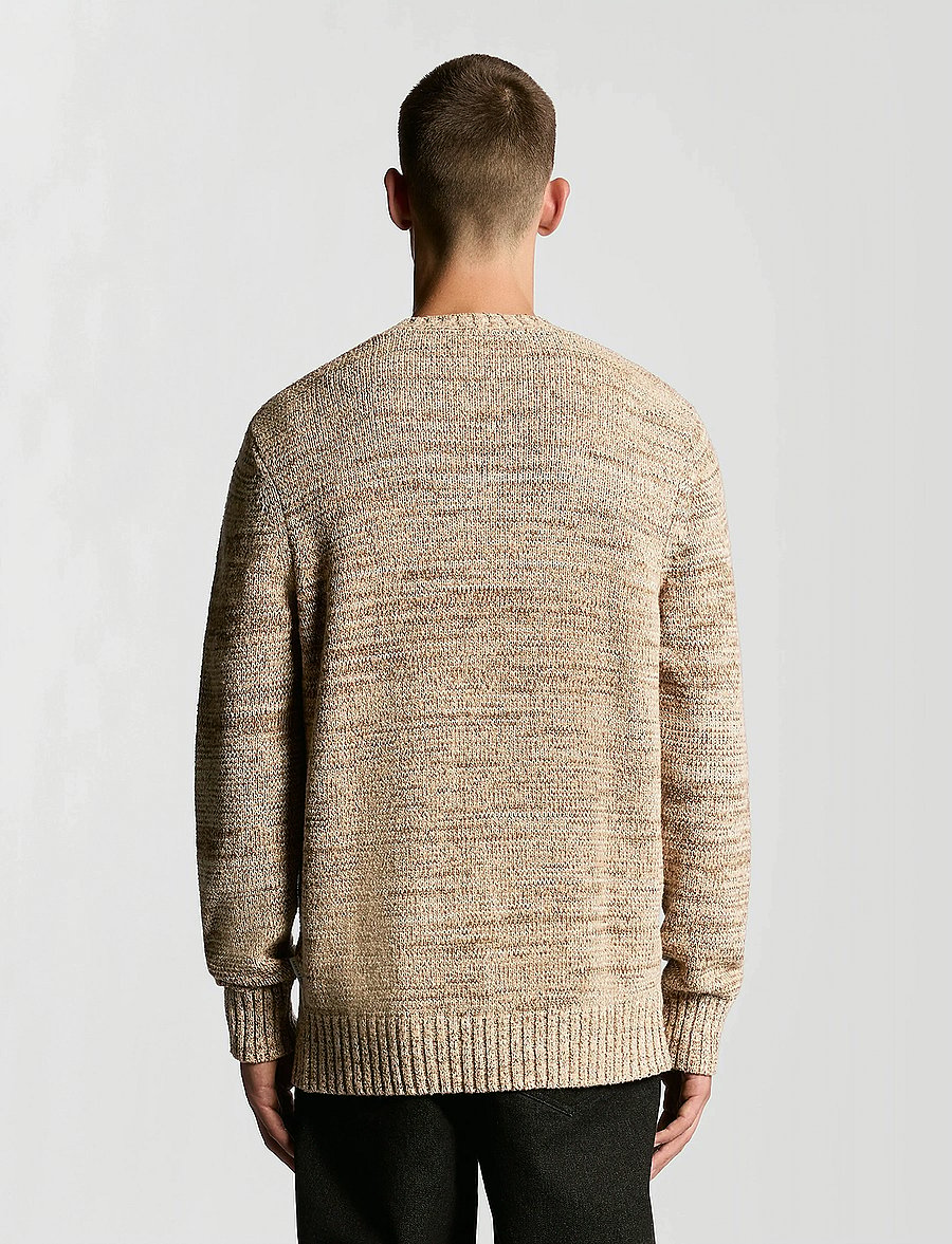 Lyle & Scott - Multi Marl Crew Neck Jumper - rundhals - x961 tigers eye marl - 3