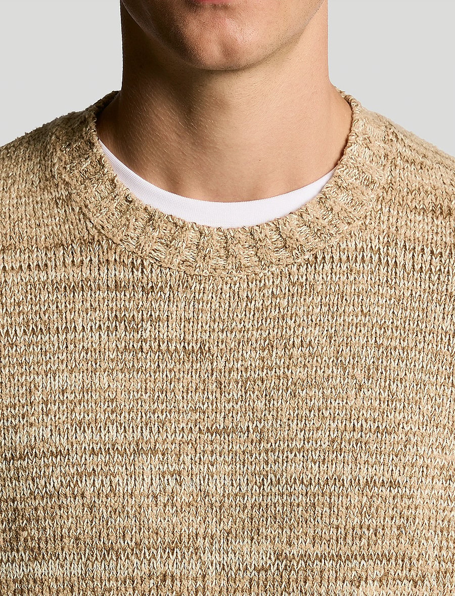 Lyle & Scott - Multi Marl Crew Neck Jumper - rundhals - x961 tigers eye marl - 5