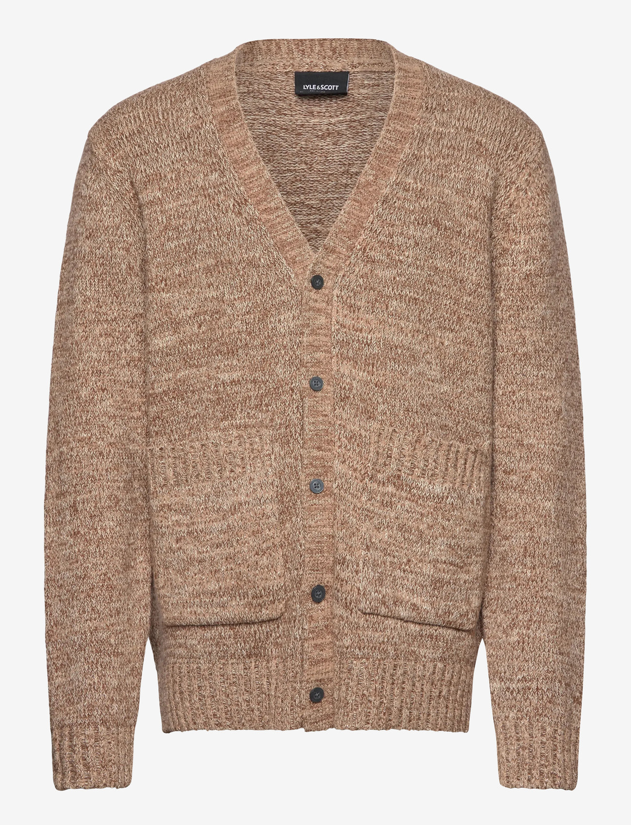 Lyle & Scott - Multi Marl V Neck Cardigan - kardiganid - tigers eye marl - 1