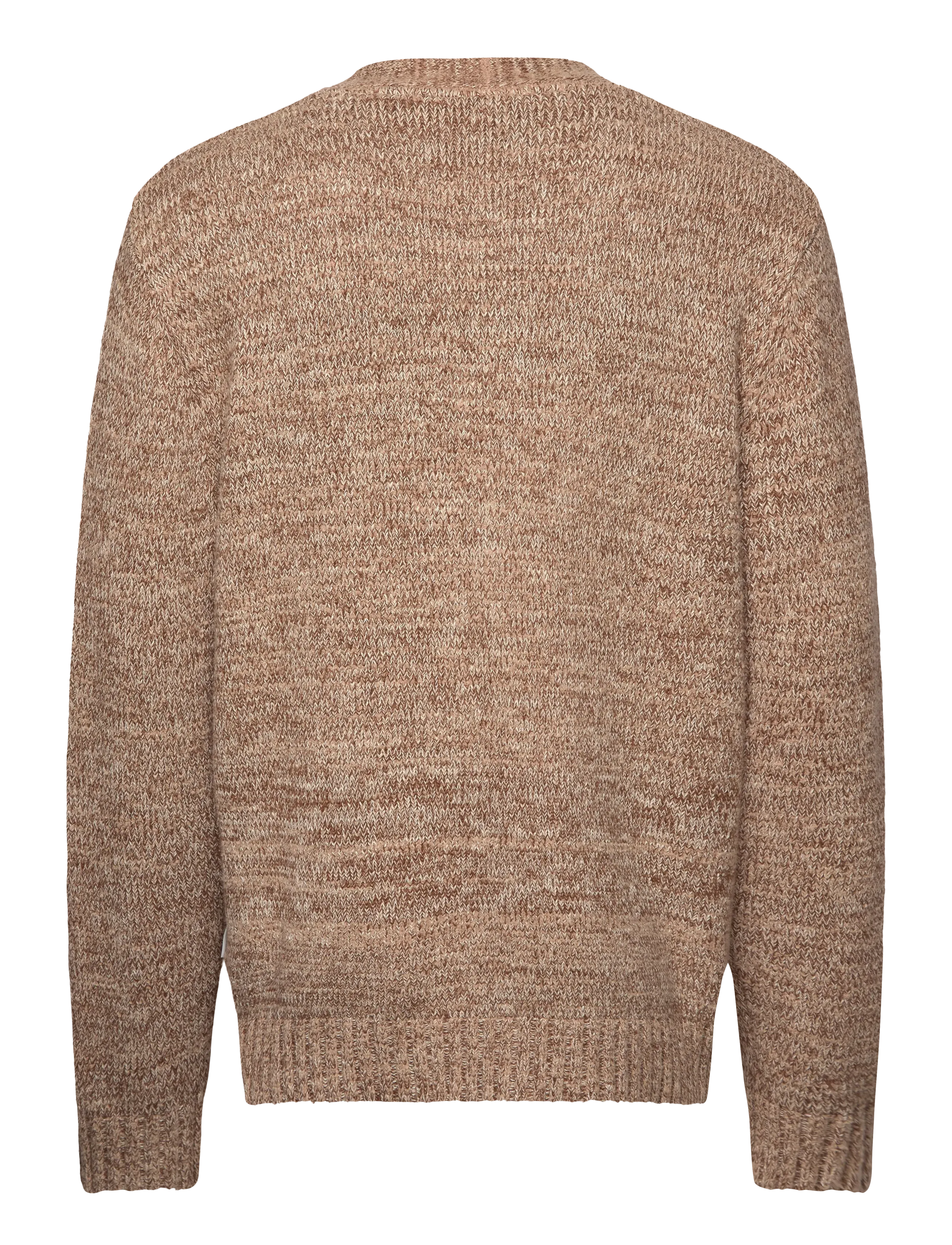 Lyle & Scott - Multi Marl V Neck Cardigan - strik - tigers eye marl - 2