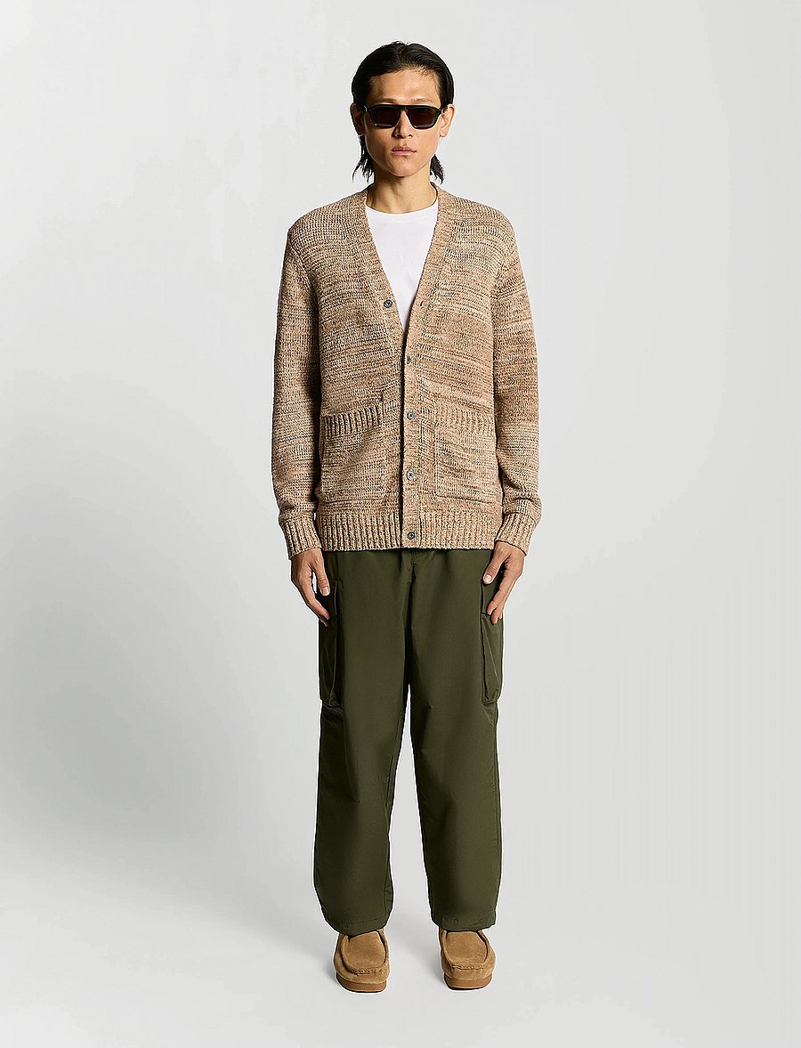 Lyle & Scott - Multi Marl V Neck Cardigan - strickjacken - tigers eye marl - 4