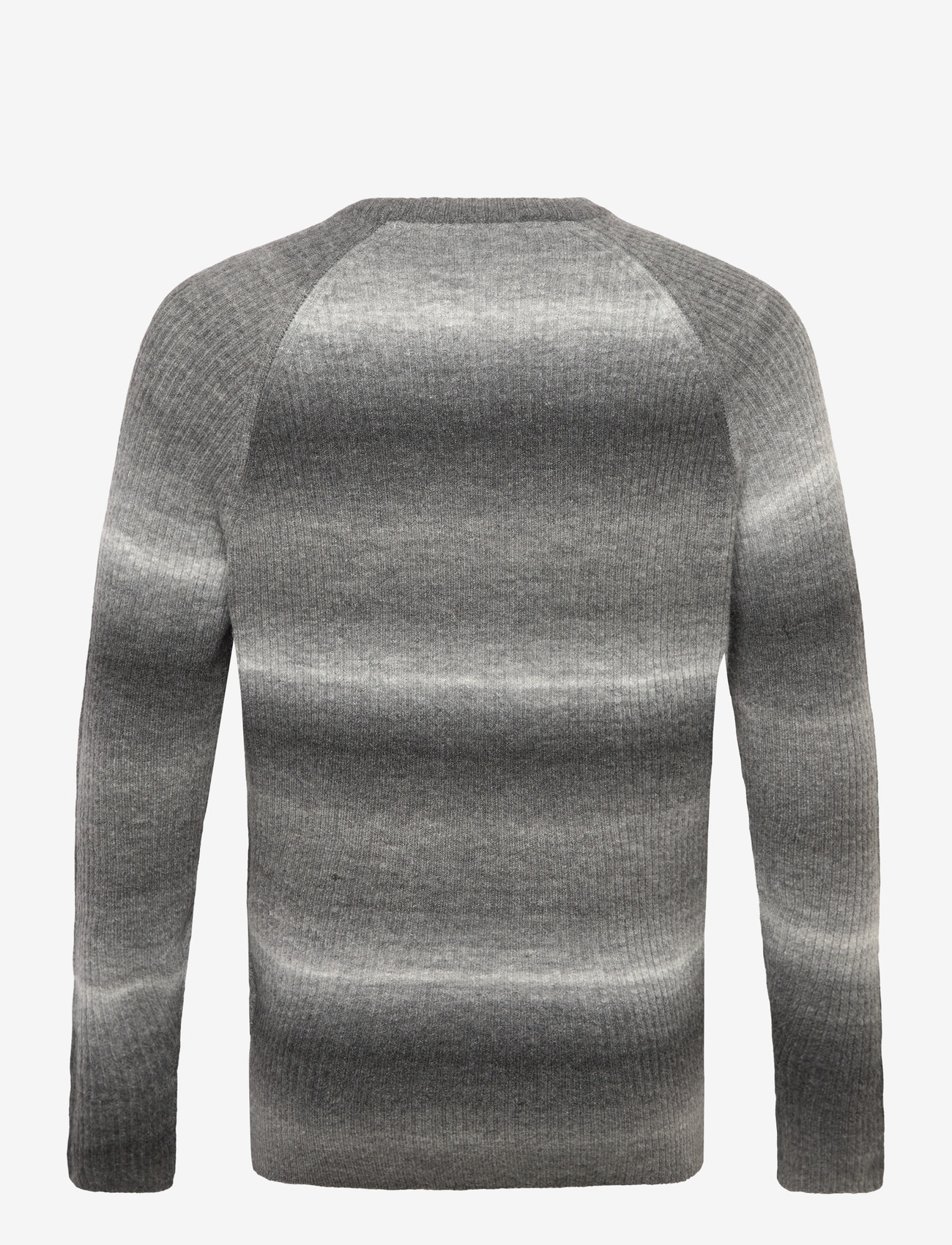 Lyle & Scott - Ribbed Ombre Jumper - tavalised kudumid - x970 jet black/ putty - 1