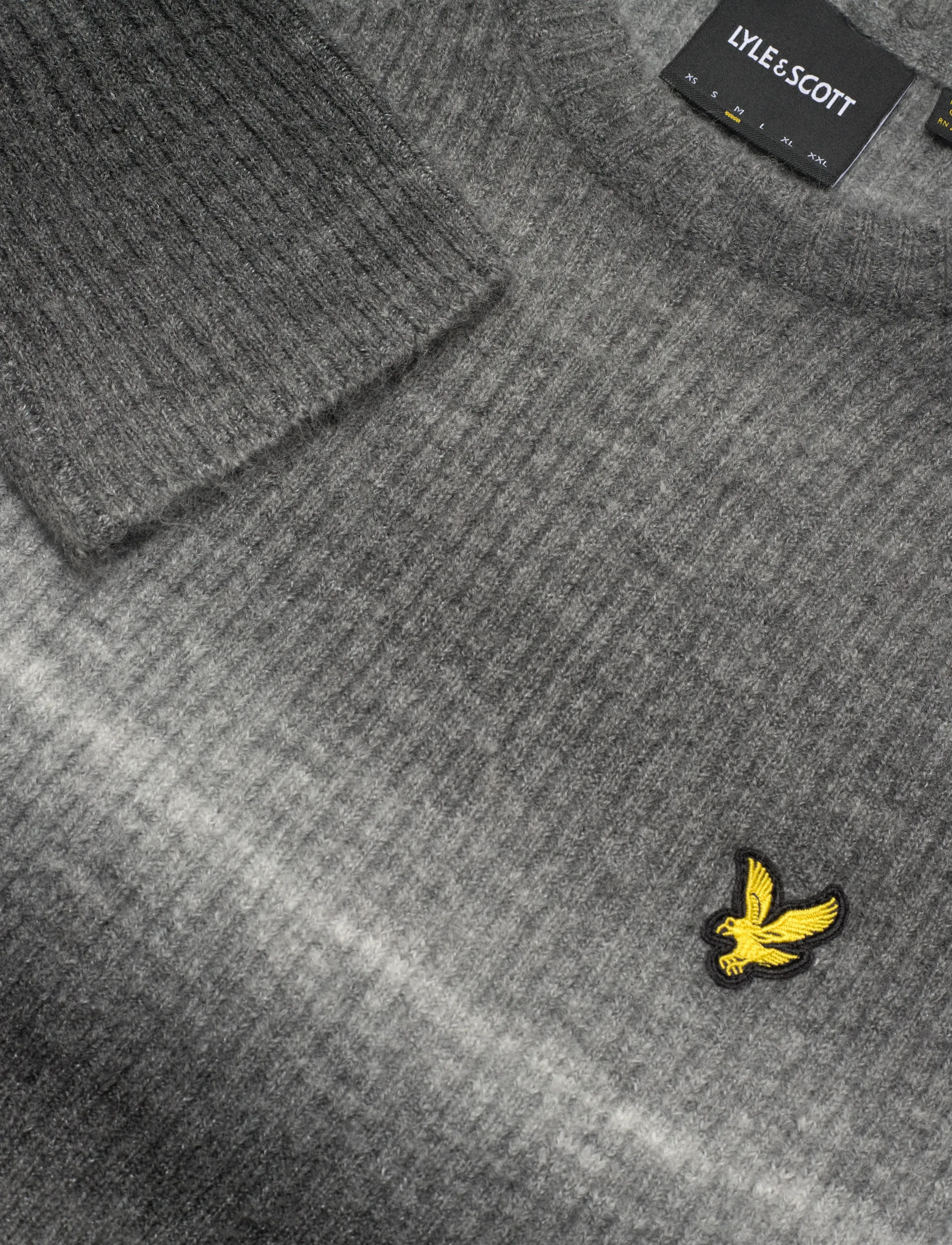 Lyle & Scott - Ribbed Ombre Jumper - strickmode - x970 jet black/ putty - 2