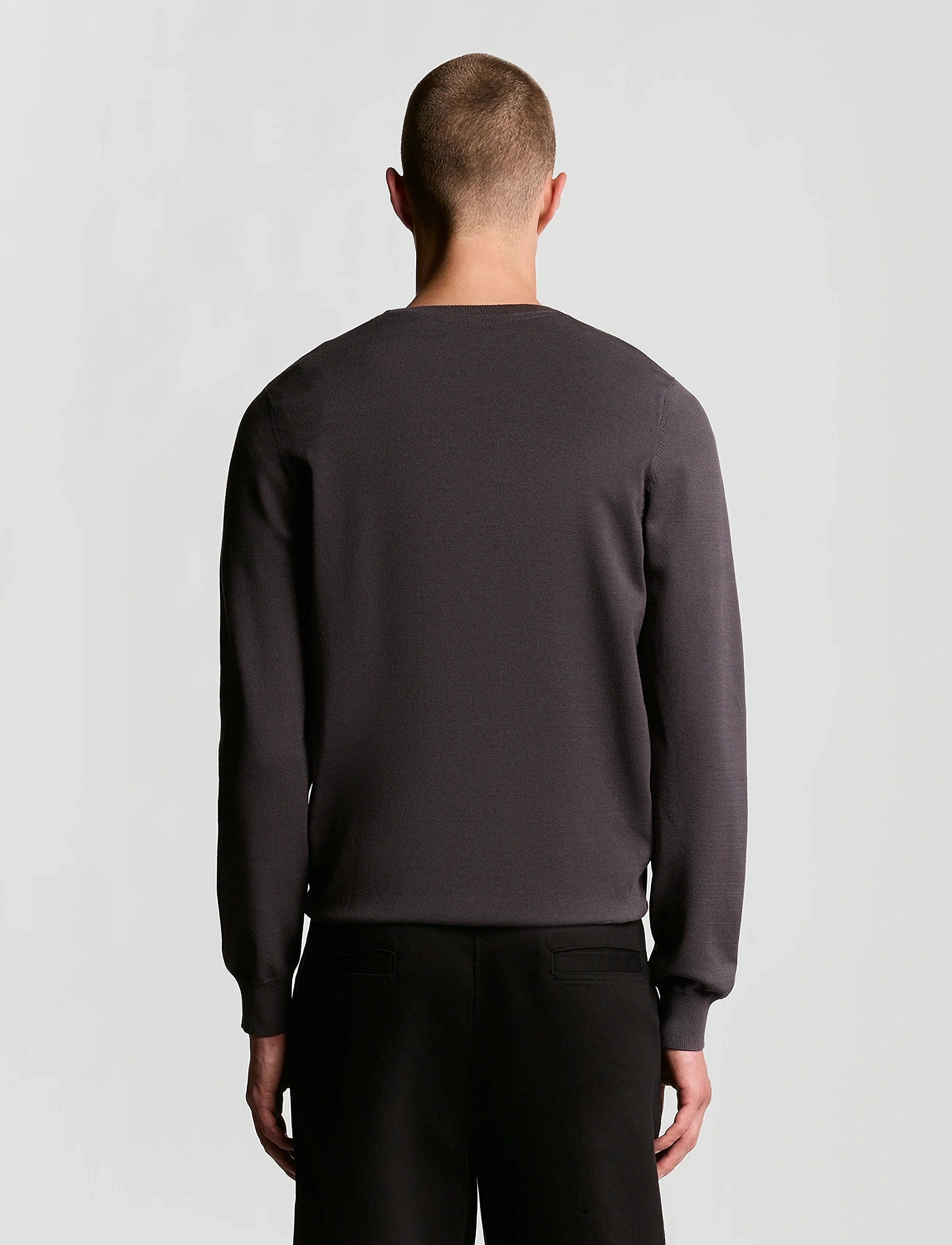 Lyle & Scott - Mesh Logo Crew Neck Jumper - rundhals - shadow - 3