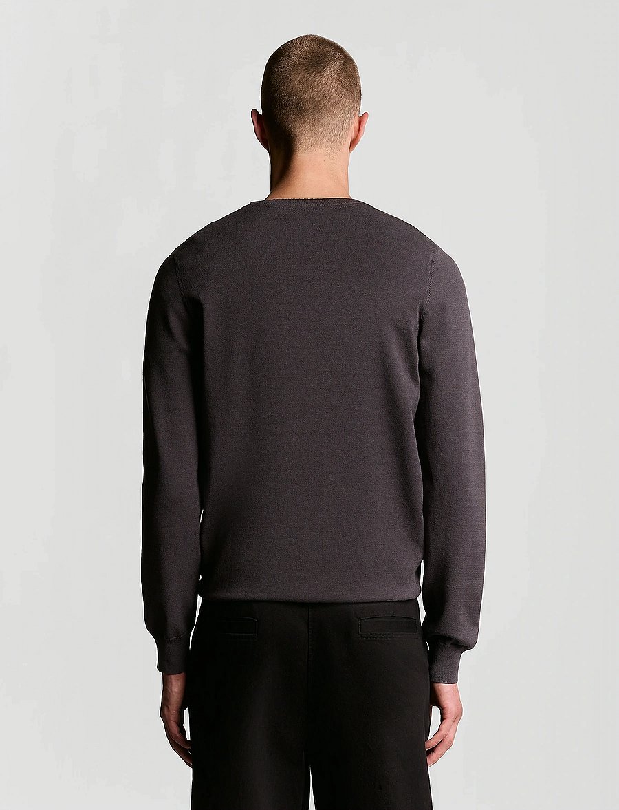 Lyle & Scott - Mesh Logo Crew Neck Jumper - rund hals - shadow - 3