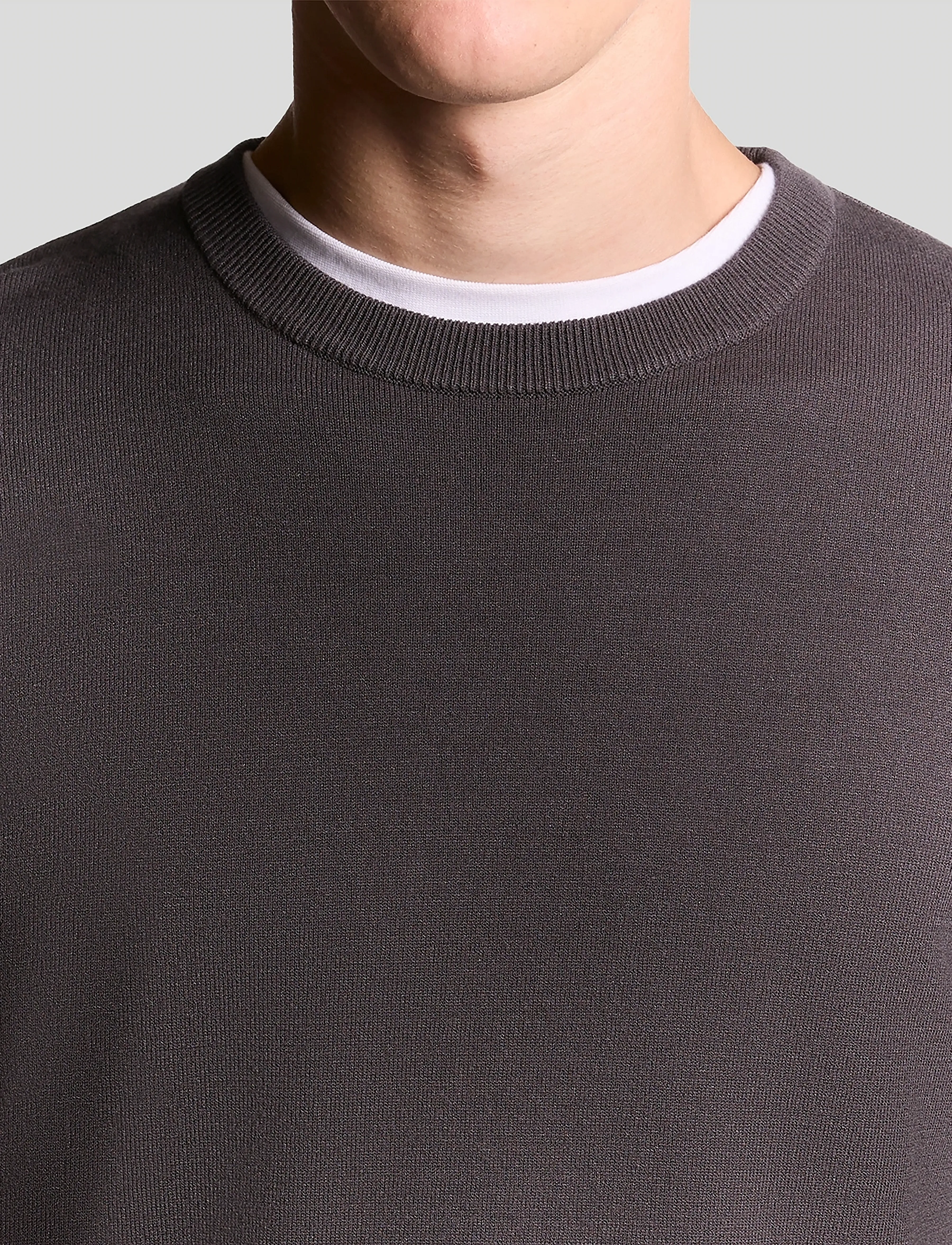 Lyle & Scott - Mesh Logo Crew Neck Jumper - rundhals - shadow - 5