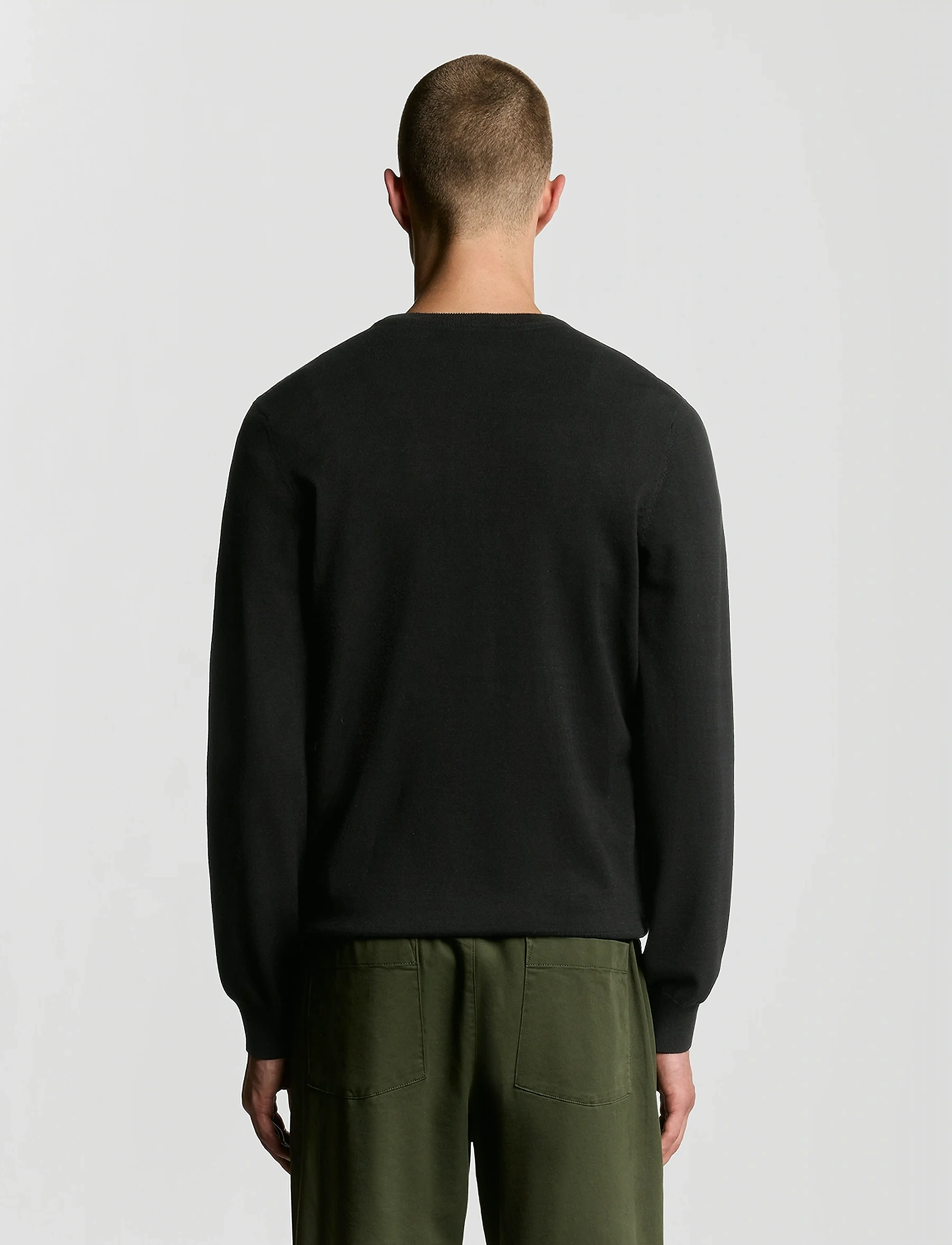 Lyle & Scott - Mesh Logo Crew Neck Jumper - rundhals - z865 jet black - 4
