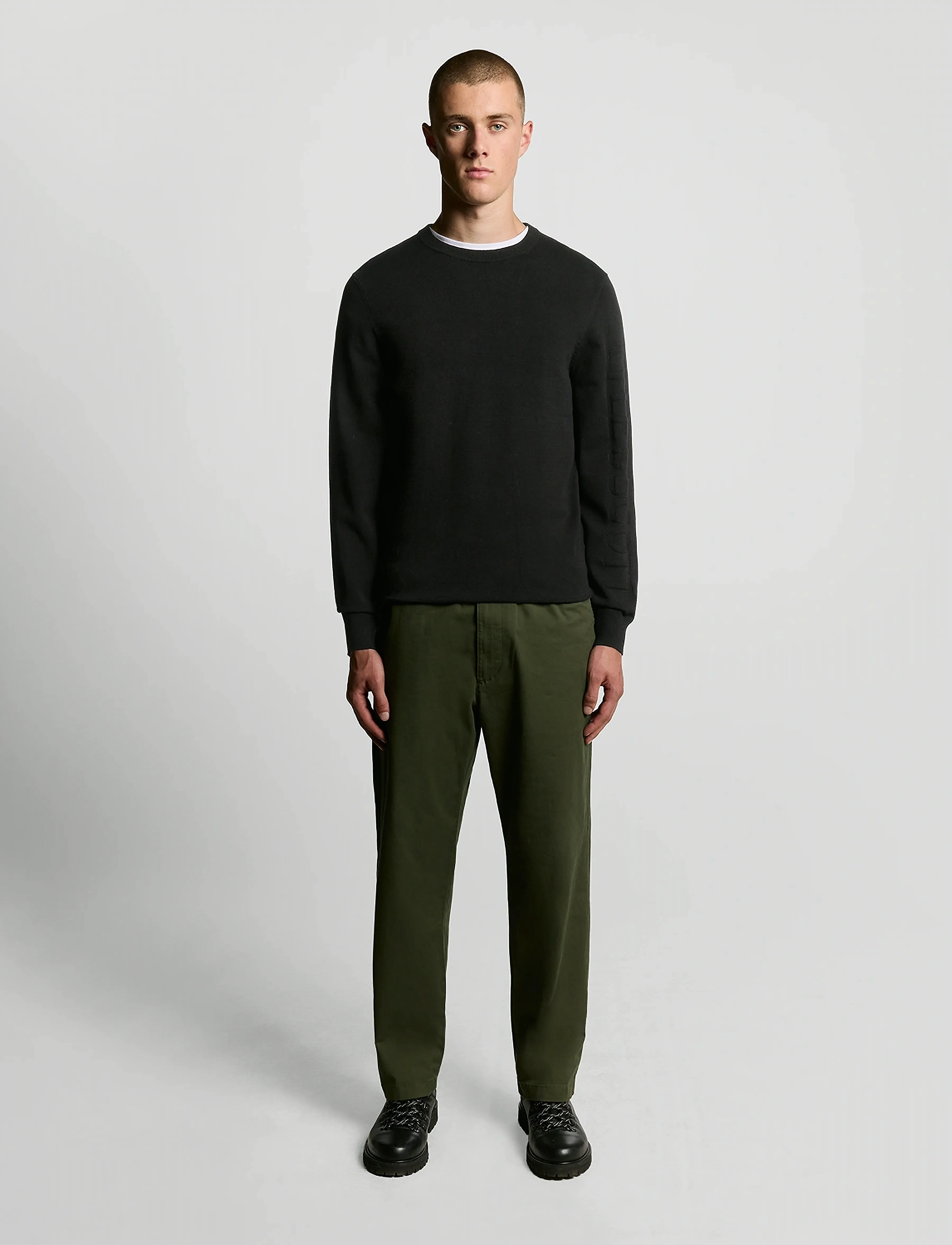 Lyle & Scott - Mesh Logo Crew Neck Jumper - rundhals - z865 jet black - 5