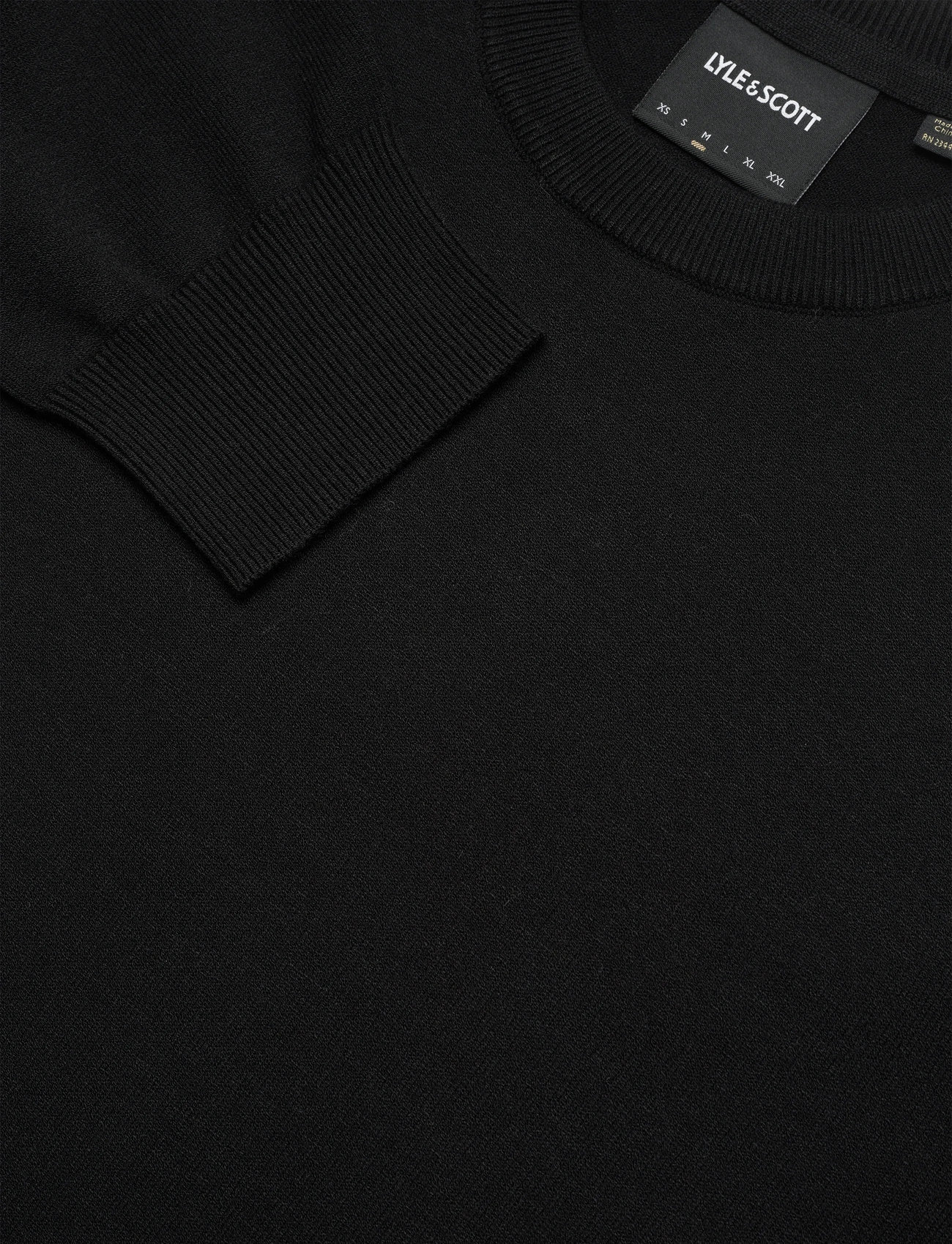 Lyle & Scott - Mesh Logo Crew Neck Jumper - rundhalsad - z865 jet black - 3