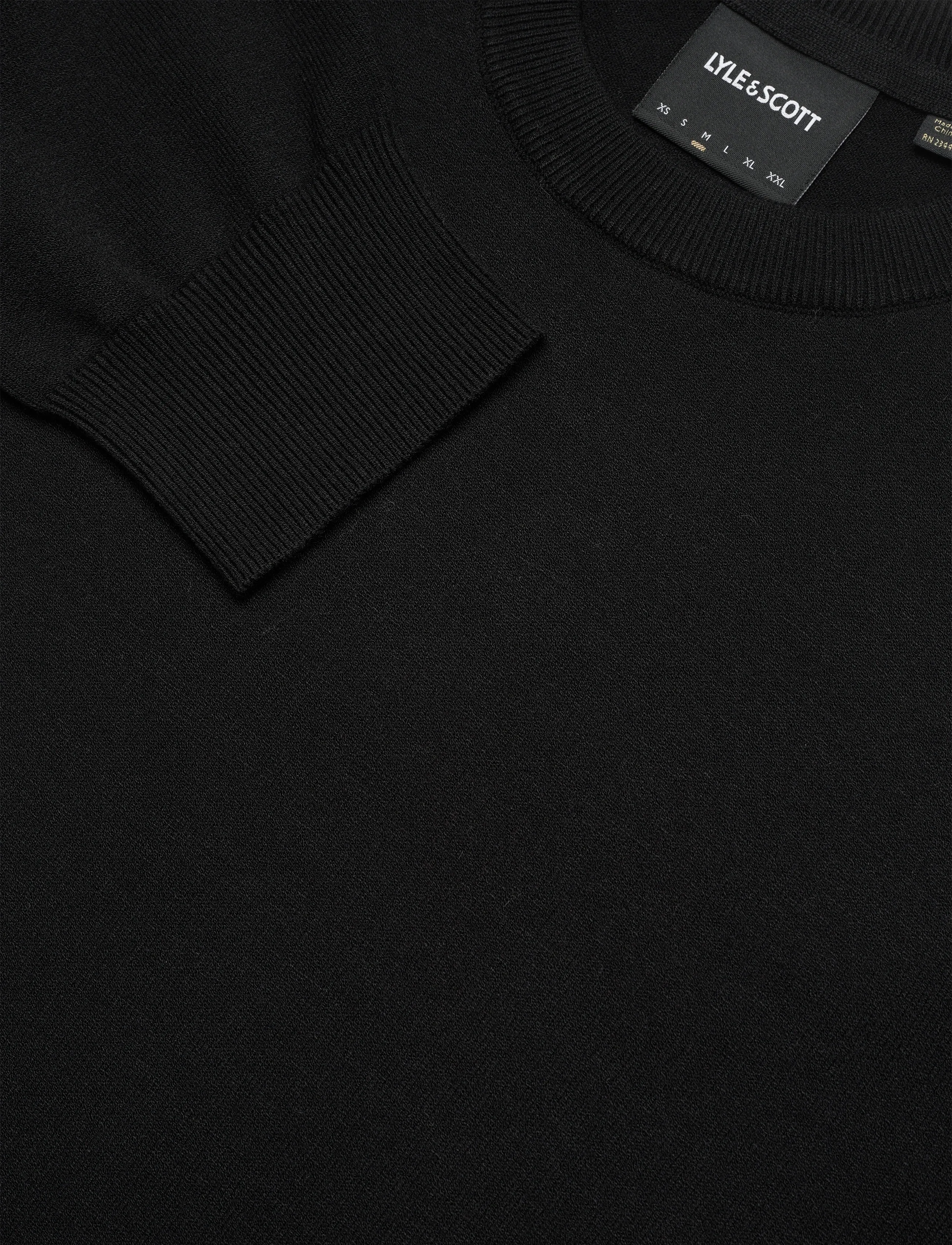 Lyle & Scott - Mesh Logo Crew Neck Jumper - rundhals - z865 jet black - 3