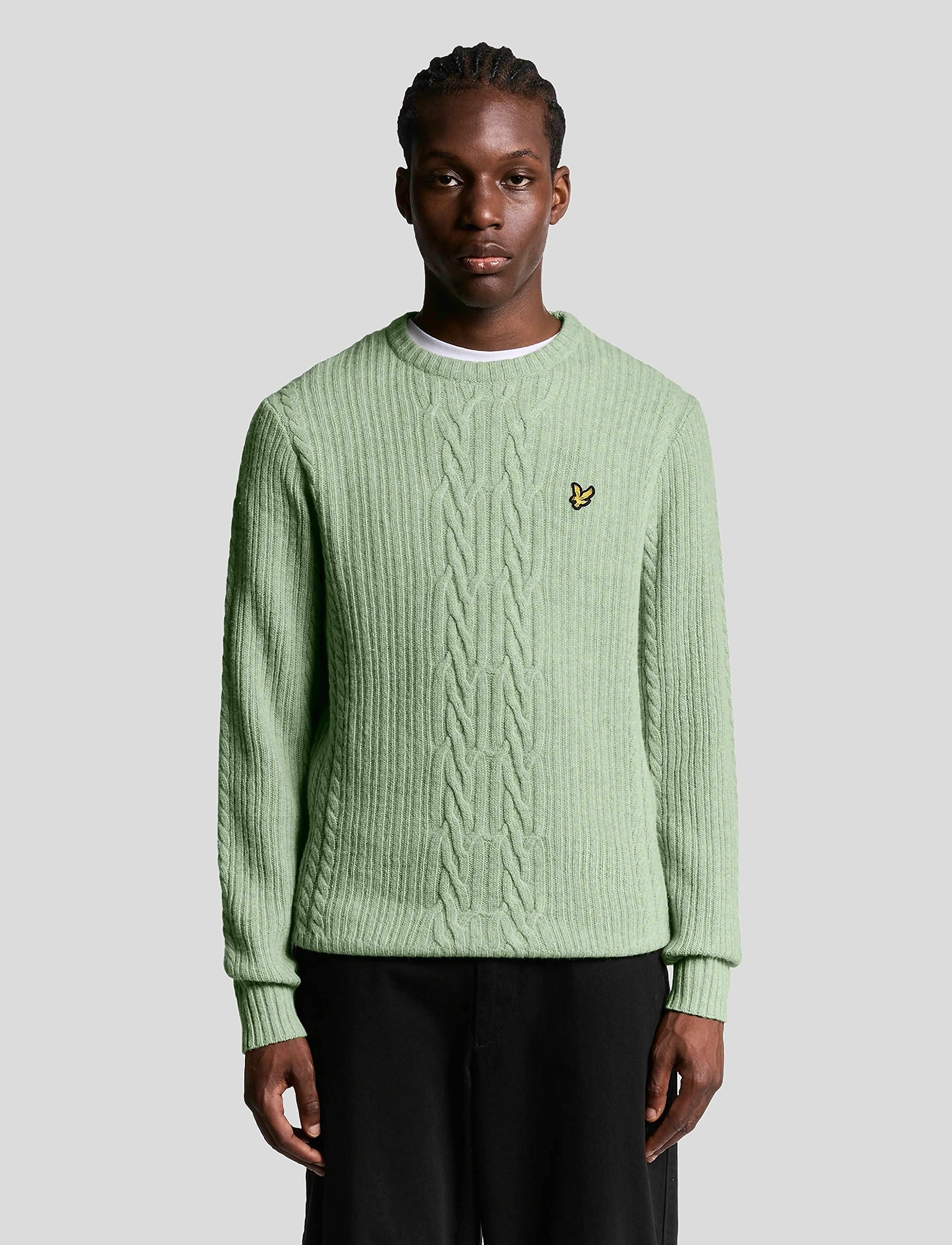 Ribbed Cable Knit Jumper