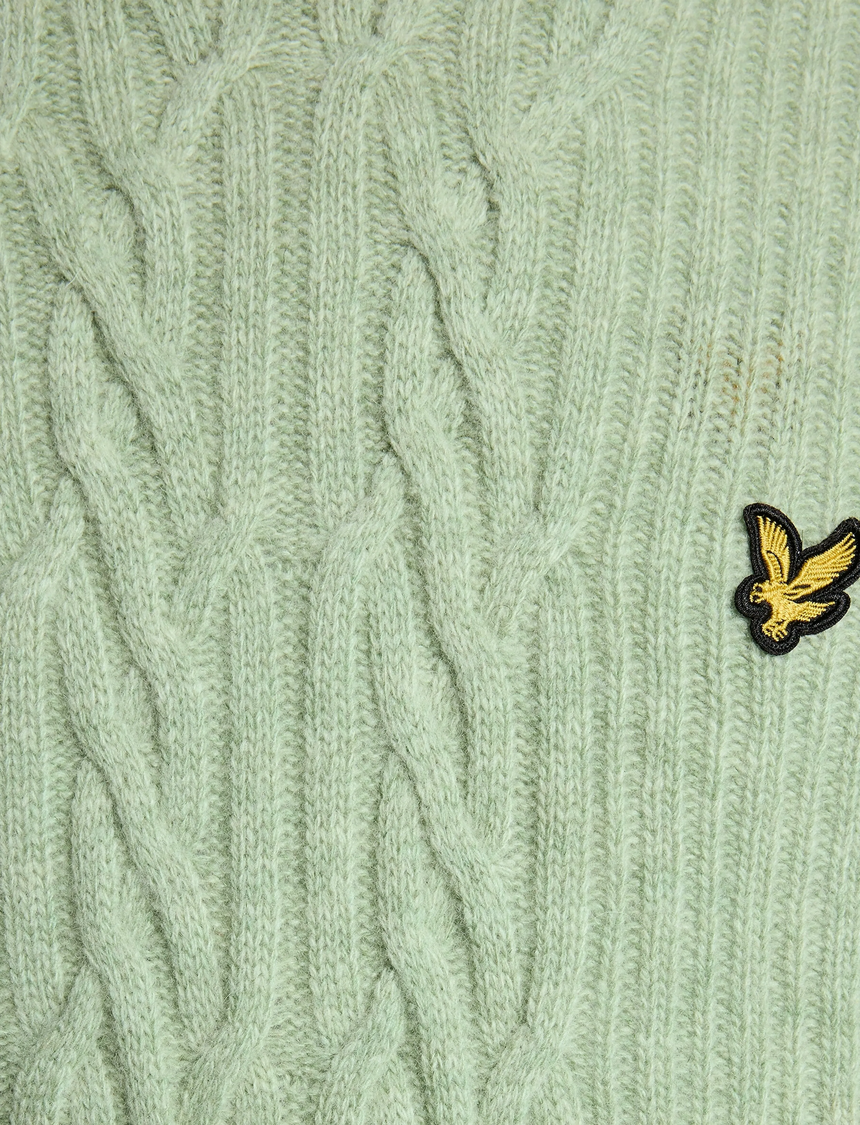 Lyle & Scott Ribbed Cable Knit Jumper stickade tröjor herr – bild 5
