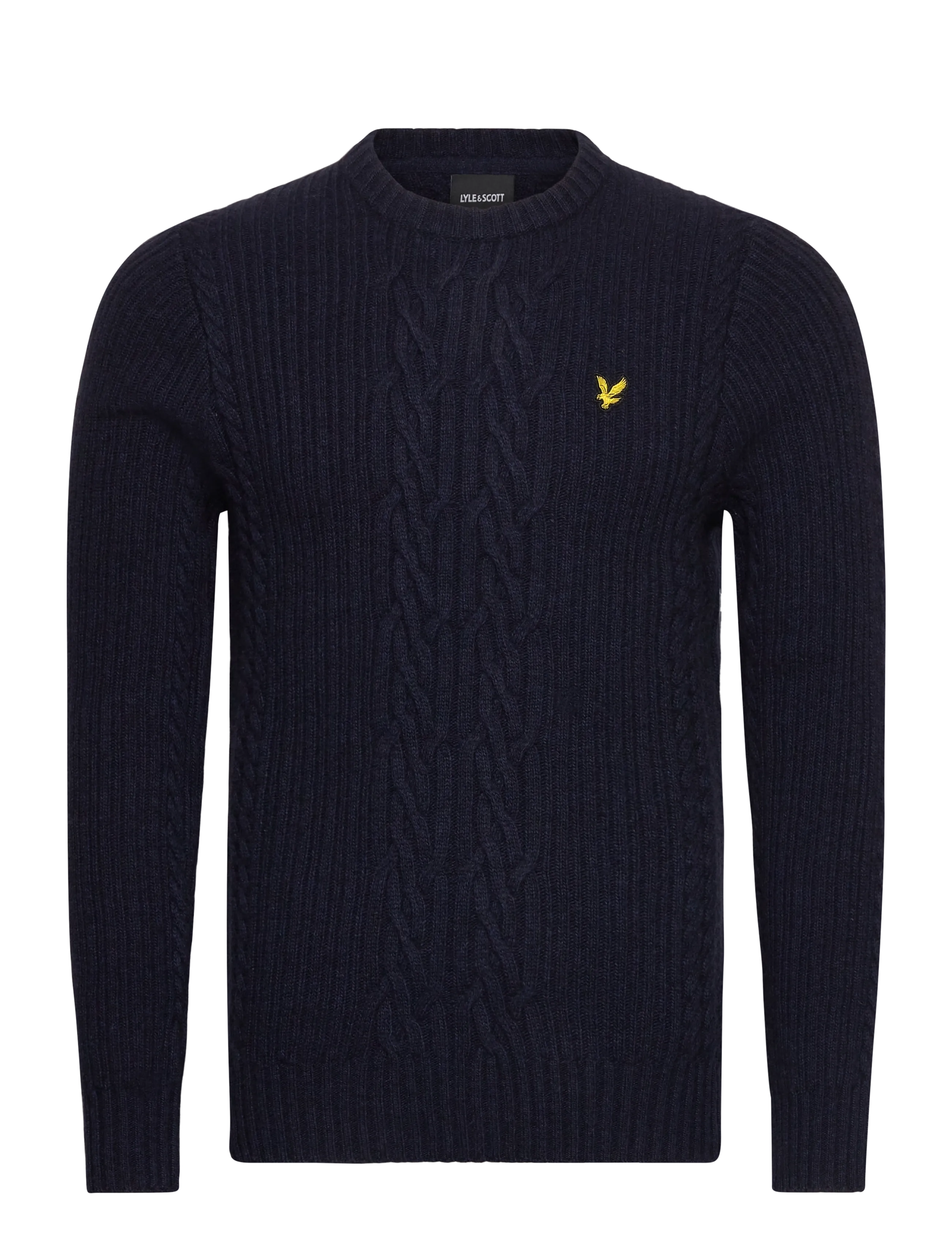 Lyle & Scott Ribbed Cable Knit Jumper - Rundhals - Z56 DARK NAVY MARL / navy