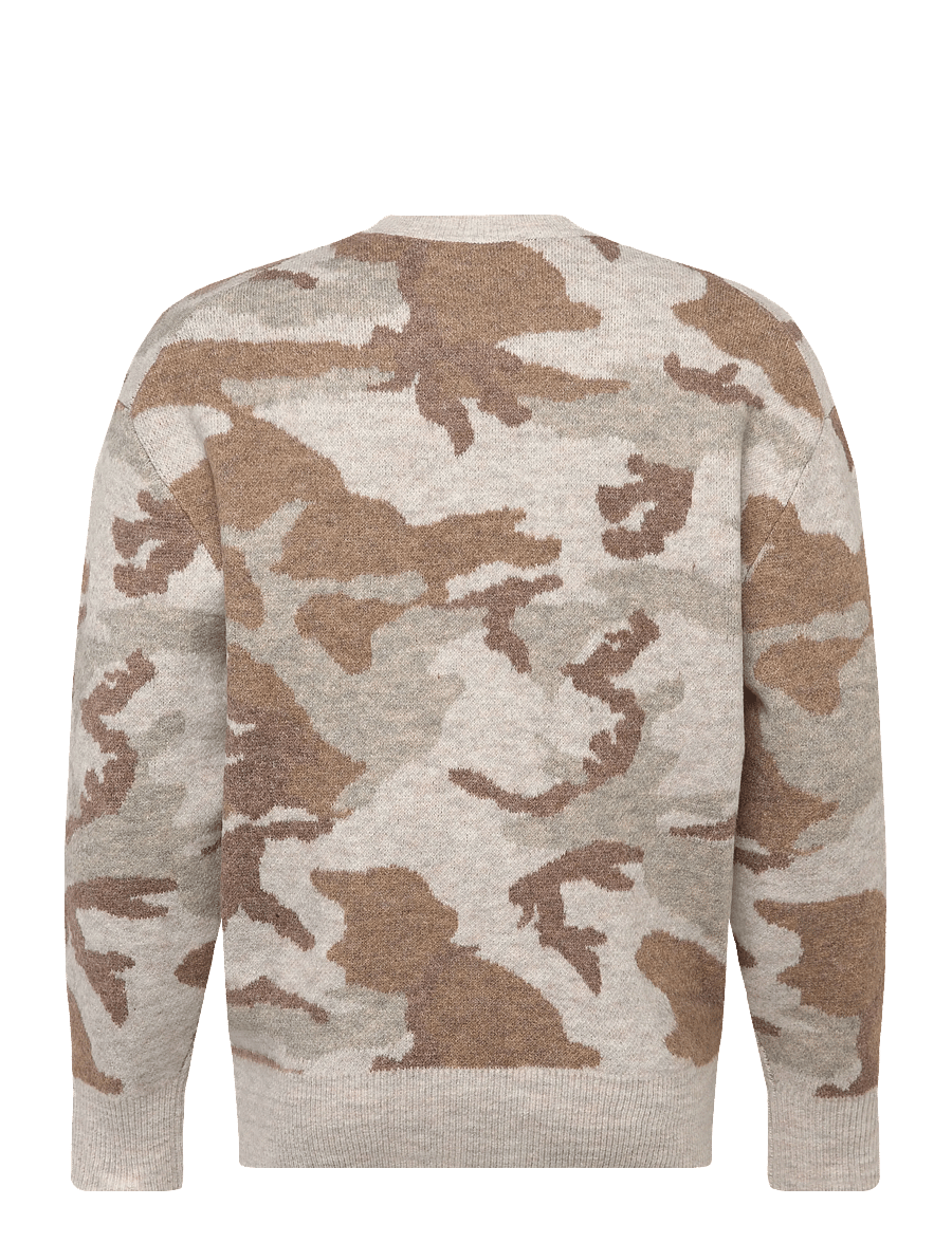 Lyle & Scott - Brushed Camouflage Crew Neck Jumper - rundhals - x865 grey taupe - 2