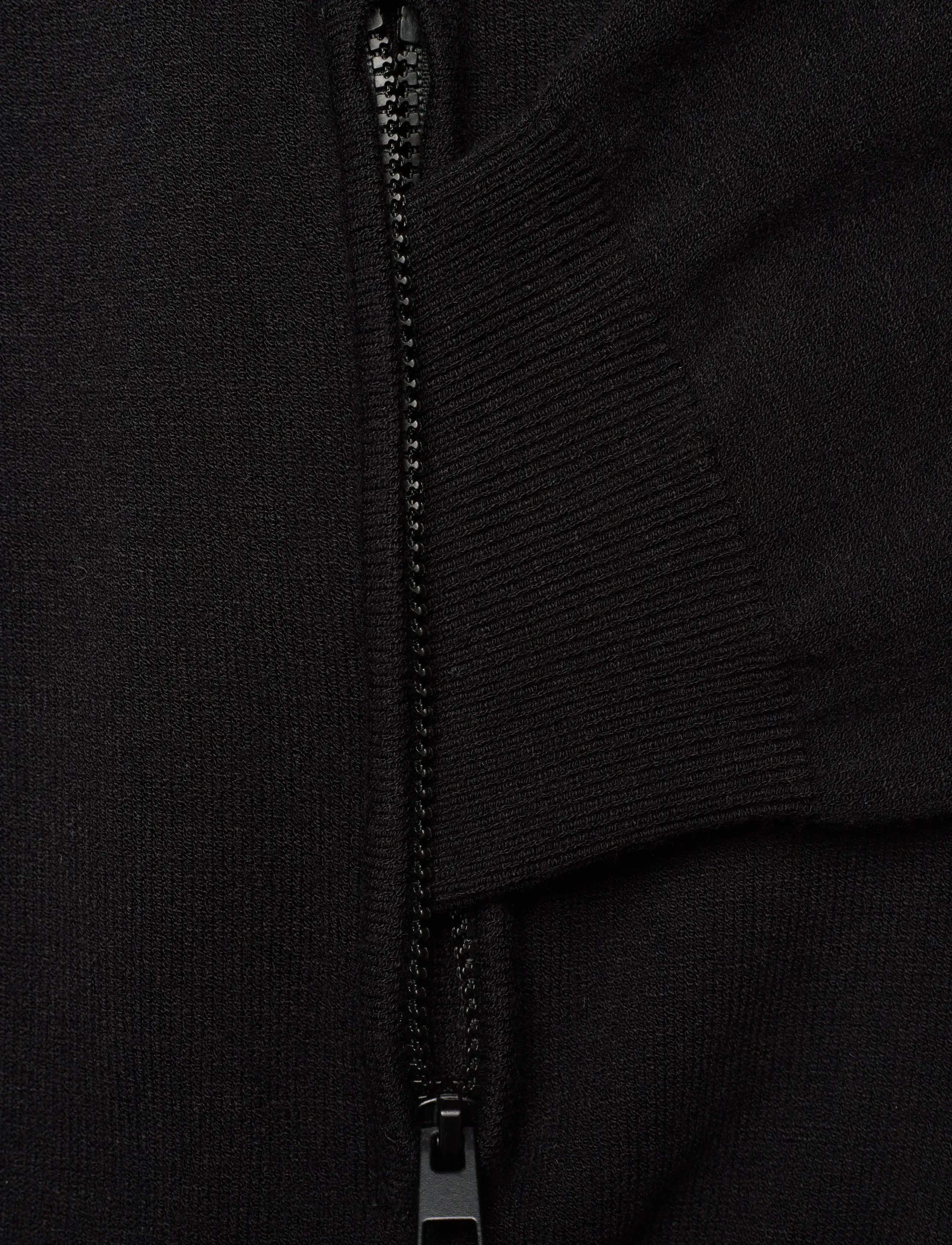 Lyle & Scott - Mesh Logo Knitted Track Jacket - sweatshirts - z865 jet black - 3