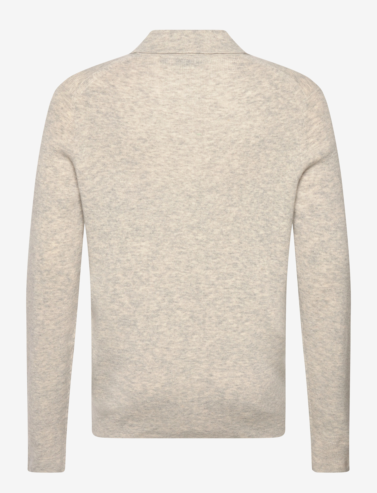 Lyle & Scott - Lambswool Blend Rugby Jumper - polostrik - d24 light grey marl - 1