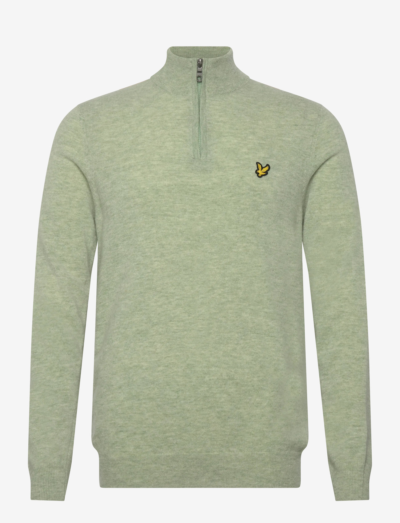 Lyle & Scott - Lambswool Blend Quarter Zip Jumper - pullover mit halbem reißverschluss - x962 cold mint marl - 1