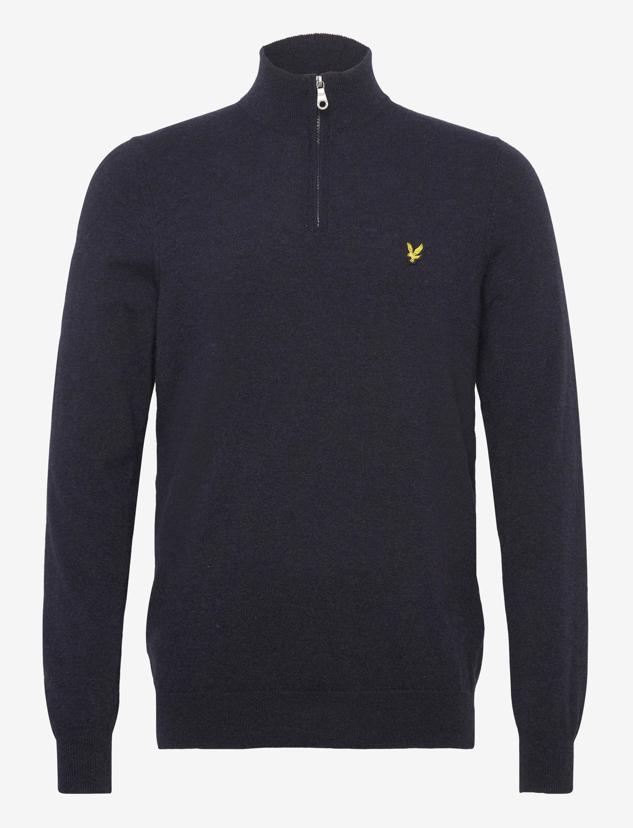 Lyle & Scott - Lambswool Blend Quarter Zip Jumper - half zip-tröjor - z56 dark navy marl - 1