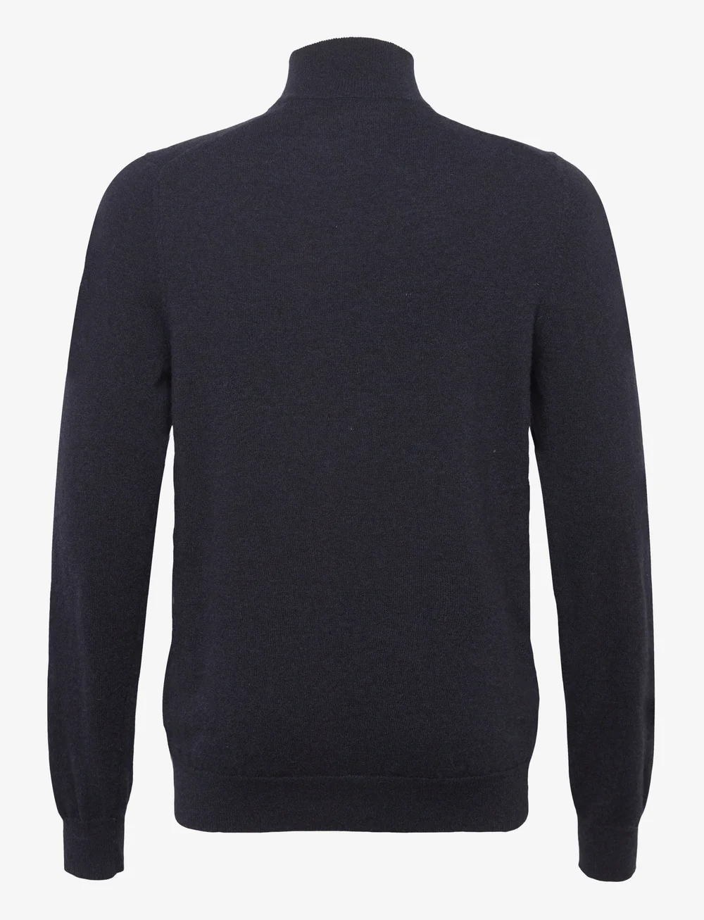 Lyle & Scott - Lambswool Blend Quarter Zip Jumper - half zip jumpers - z56 dark navy marl - 2