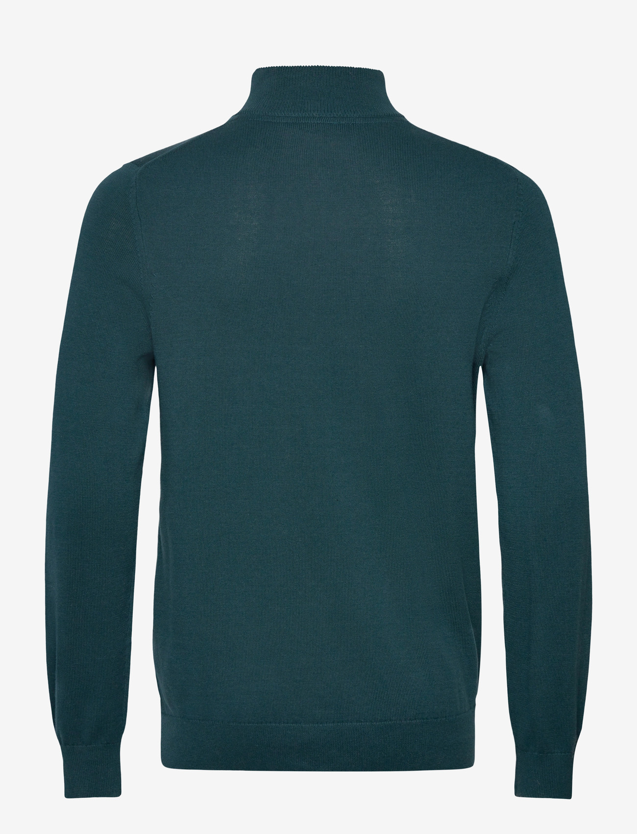 Lyle & Scott - Cotton Quarter Zip Jumper - sweatshirts - y066 rich teal - 2