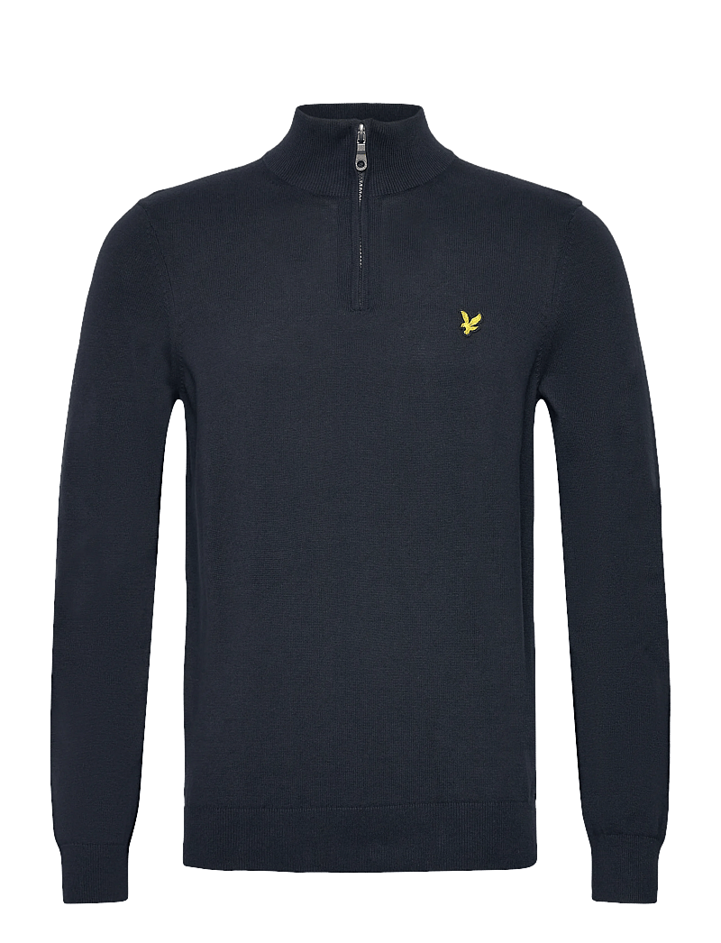 Lyle & Scott - Cotton Quarter Zip Jumper - swetry - z271 dark navy - 1