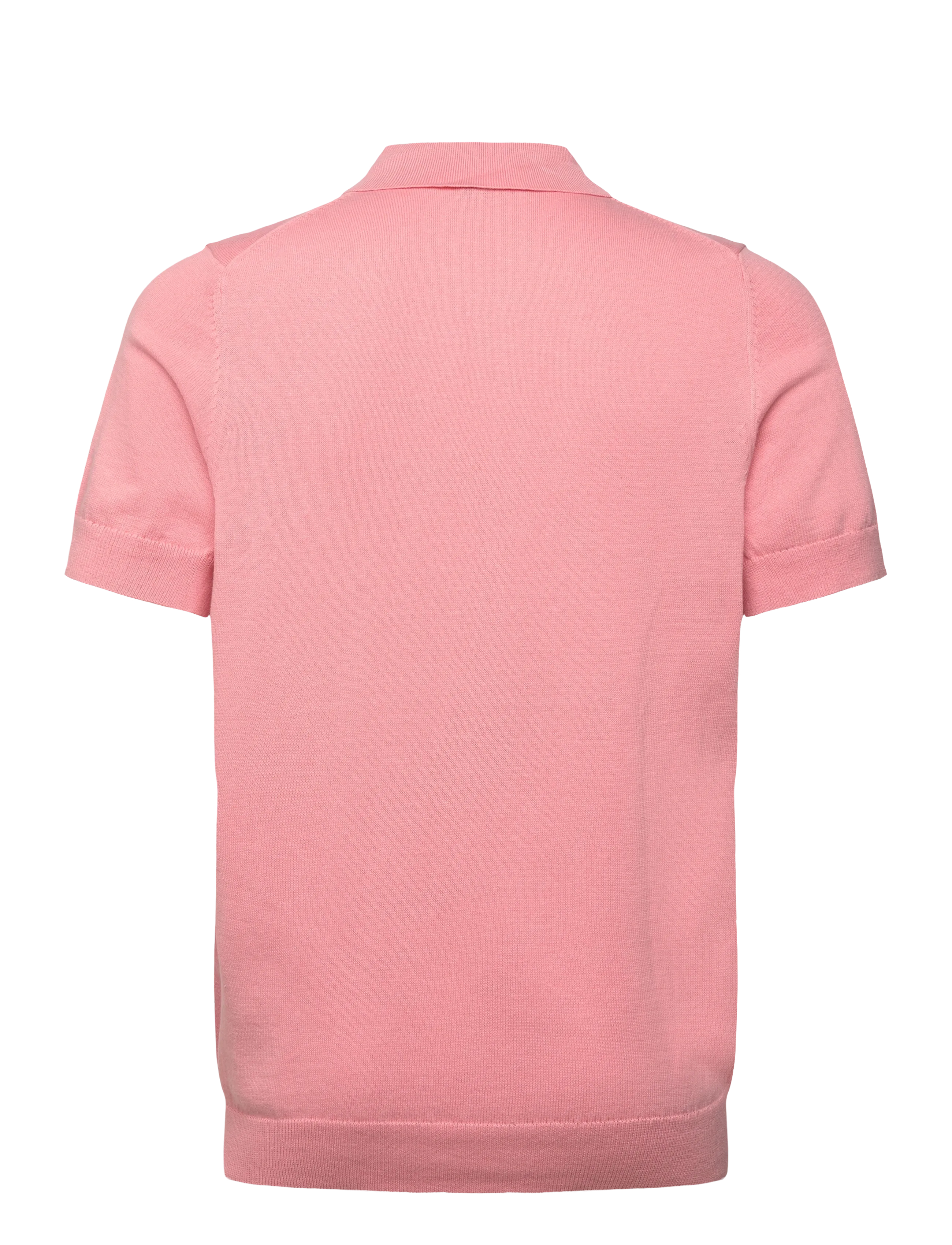 Lyle & Scott - Cotton Short Sleeve Knitted Polo - langärmelig - y120 pink grapefruit - 2