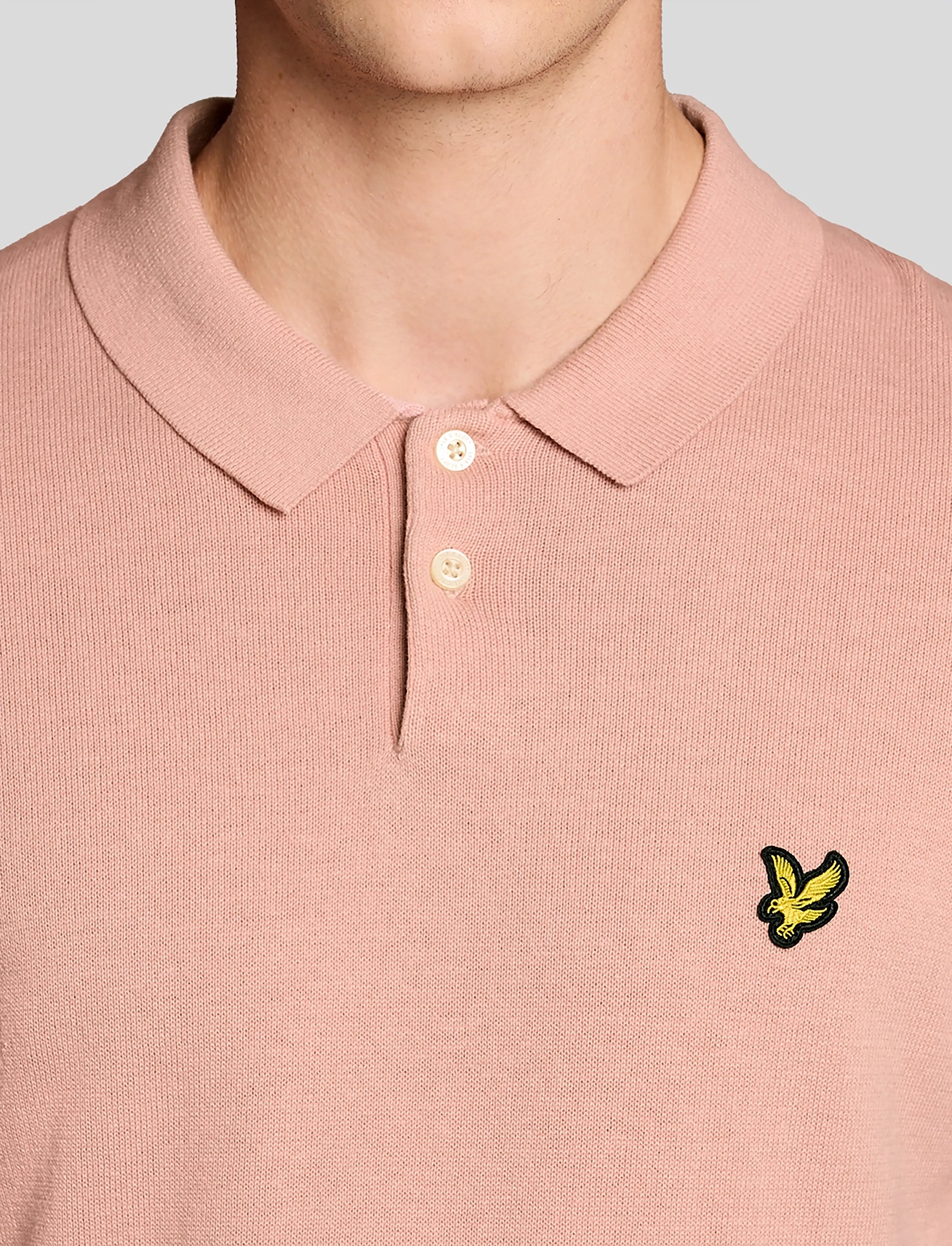 Polotröjor med korta ärmar Lyle & Scott Kortärmad stickad pikétröja i bomull 7
